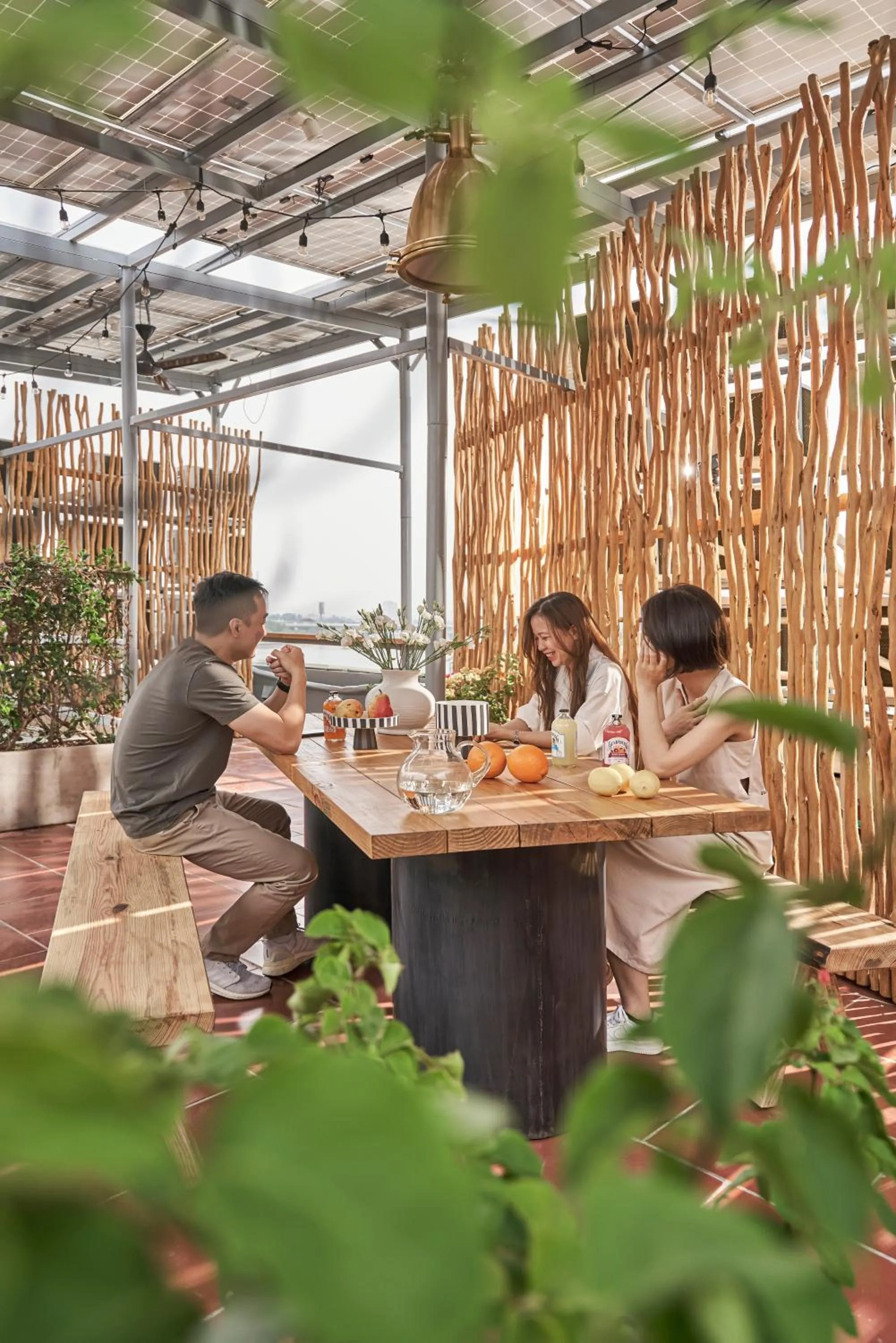 BBQ facilities in M Village Living Trần Não