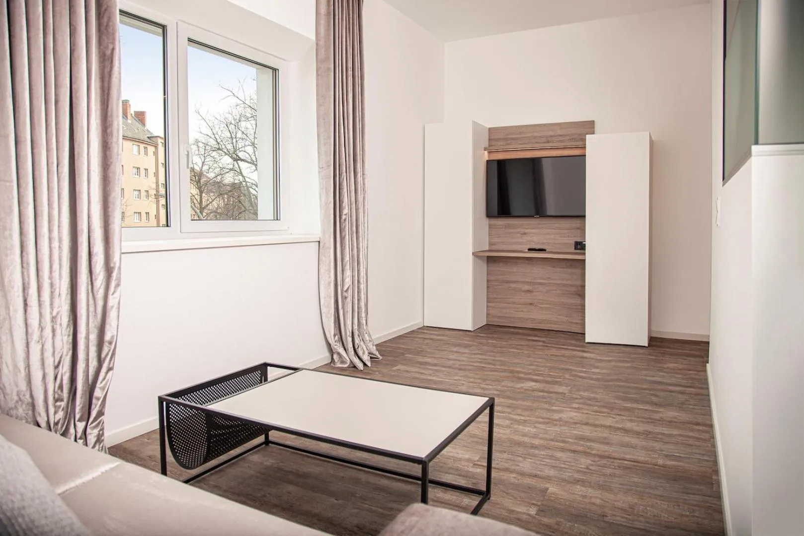 Living room in The Faces Berlin Apartments