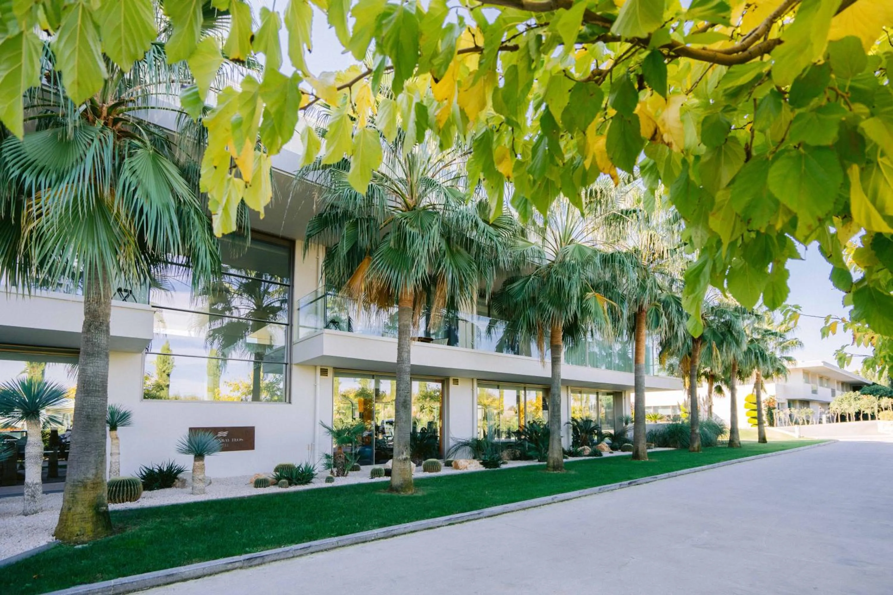 Property building in Hiddenbay Teos Hotel