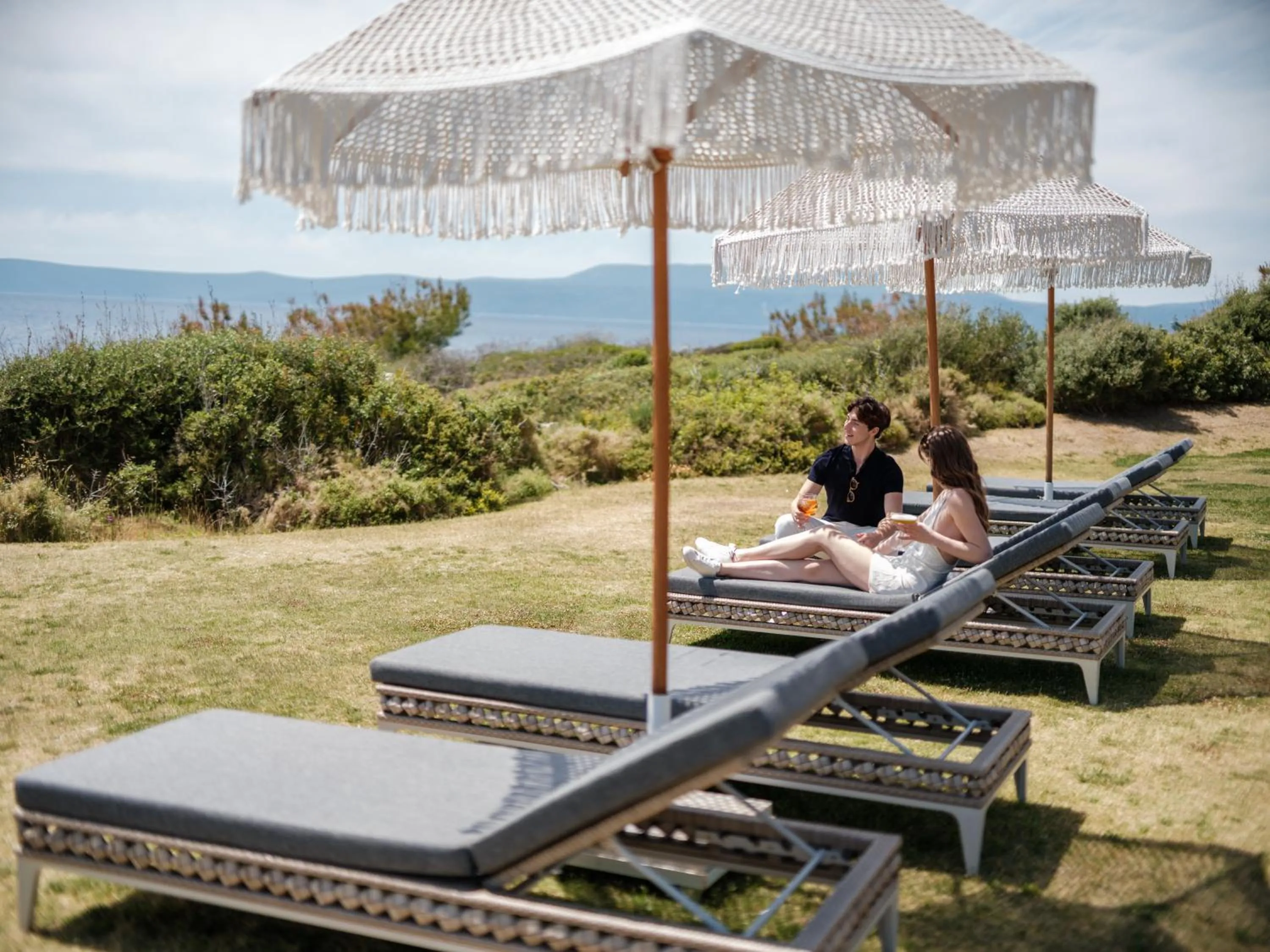 sunbed in Hiddenbay Teos Hotel