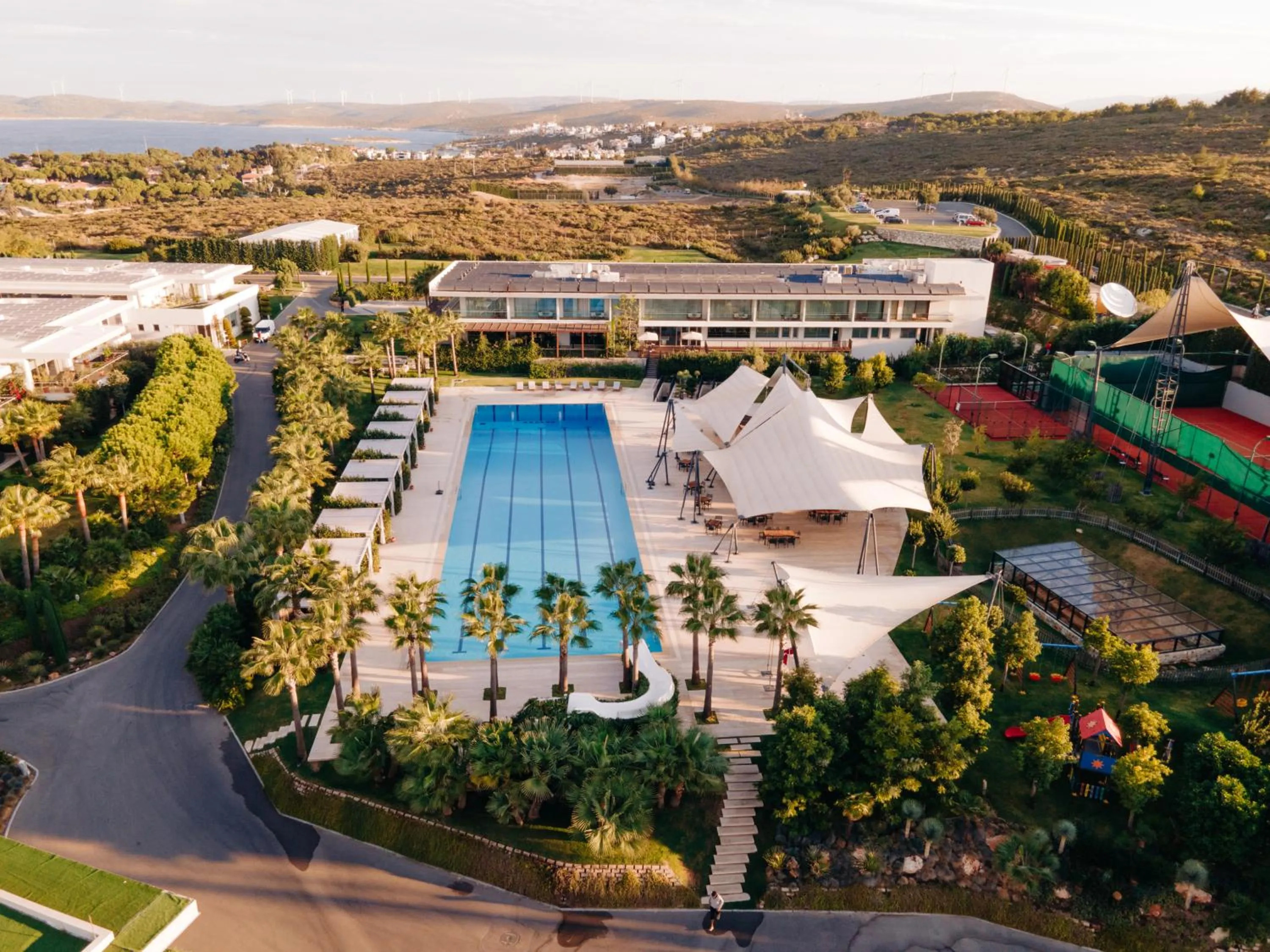 Bird's eye view in Hiddenbay Teos Hotel