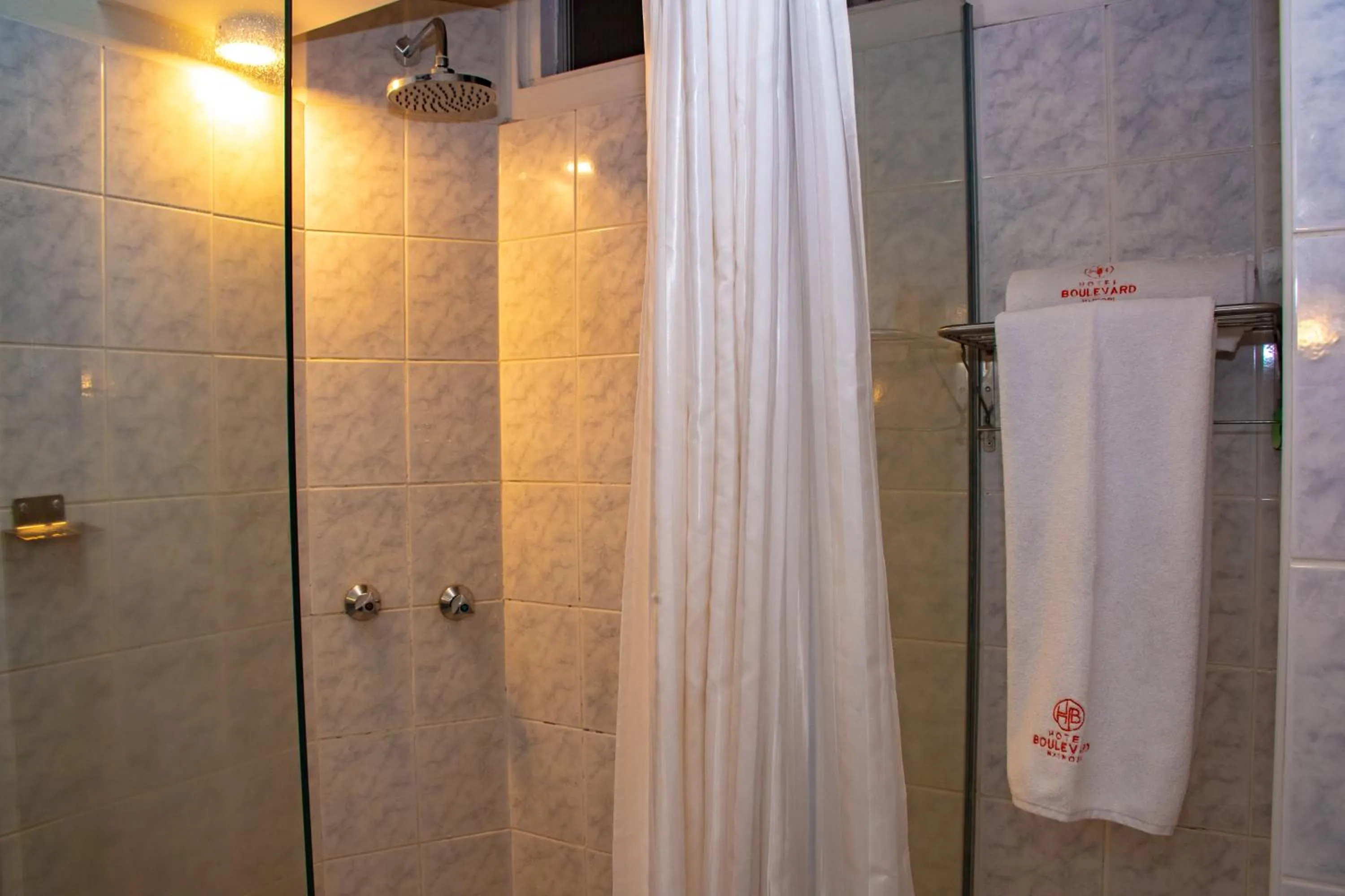 Shower in Hotel Boulevard Nairobi, City Centre CBD