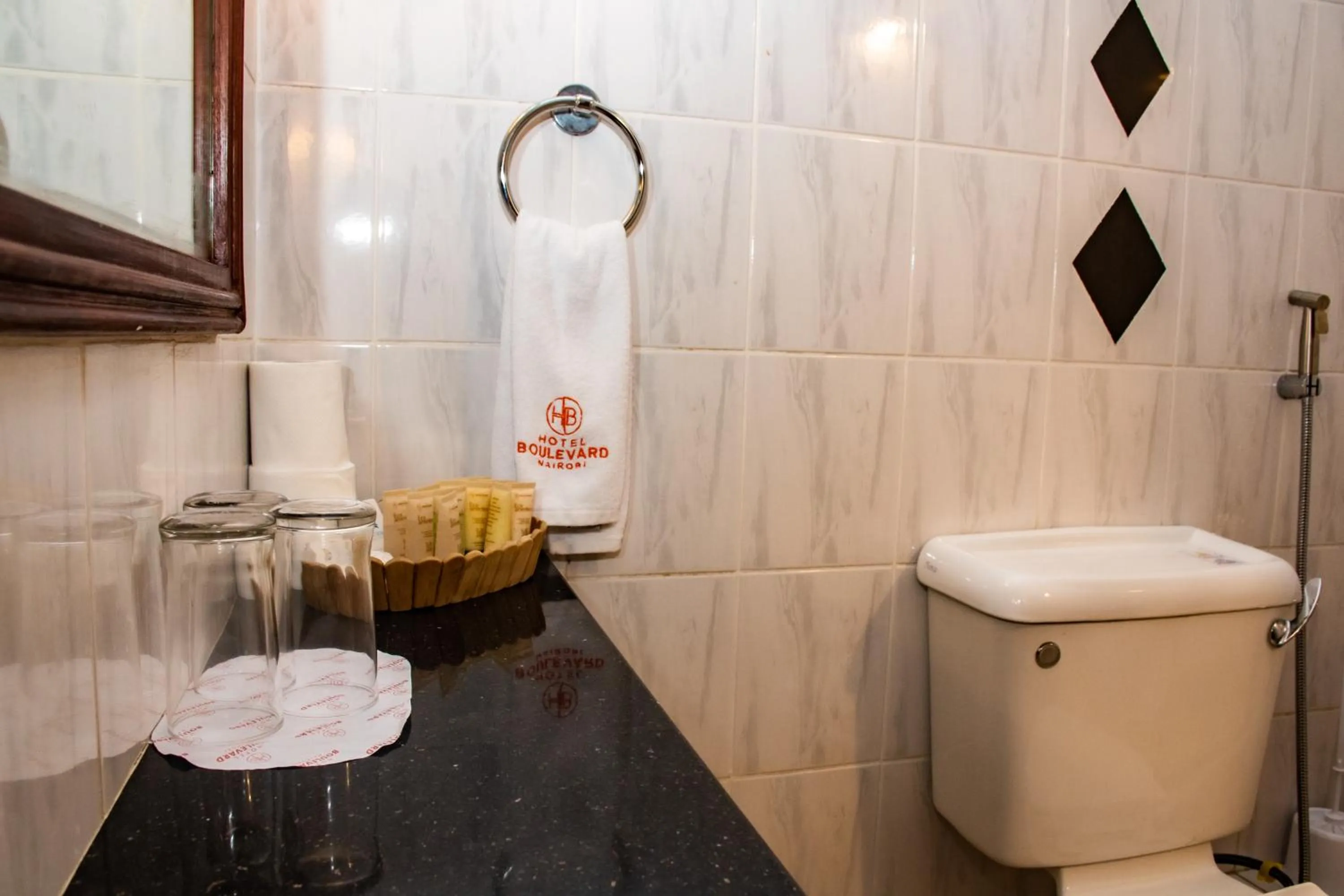 Bathroom in Hotel Boulevard Nairobi, City Centre CBD