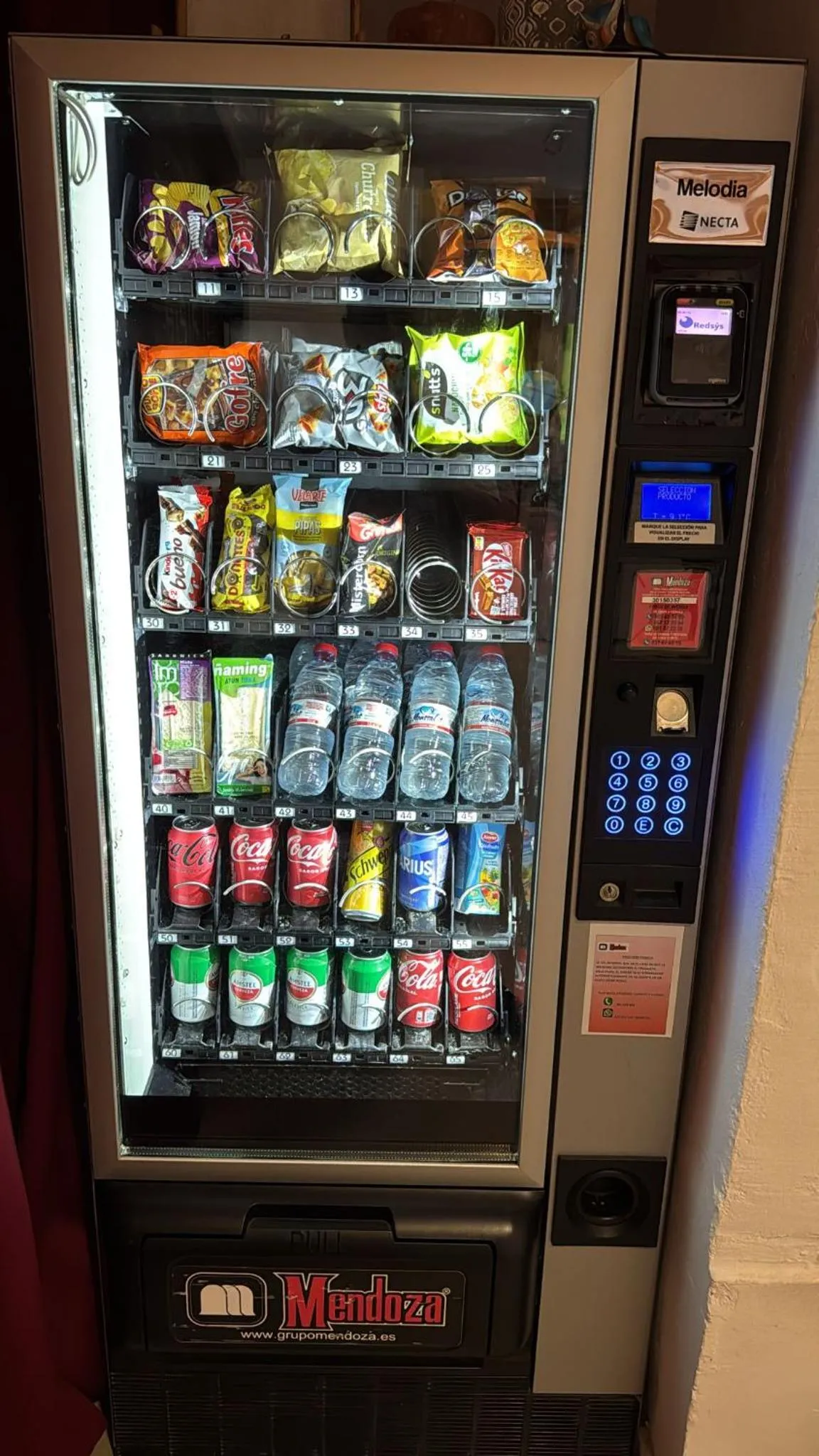 vending machine in Hostel Welcome Benidorm
