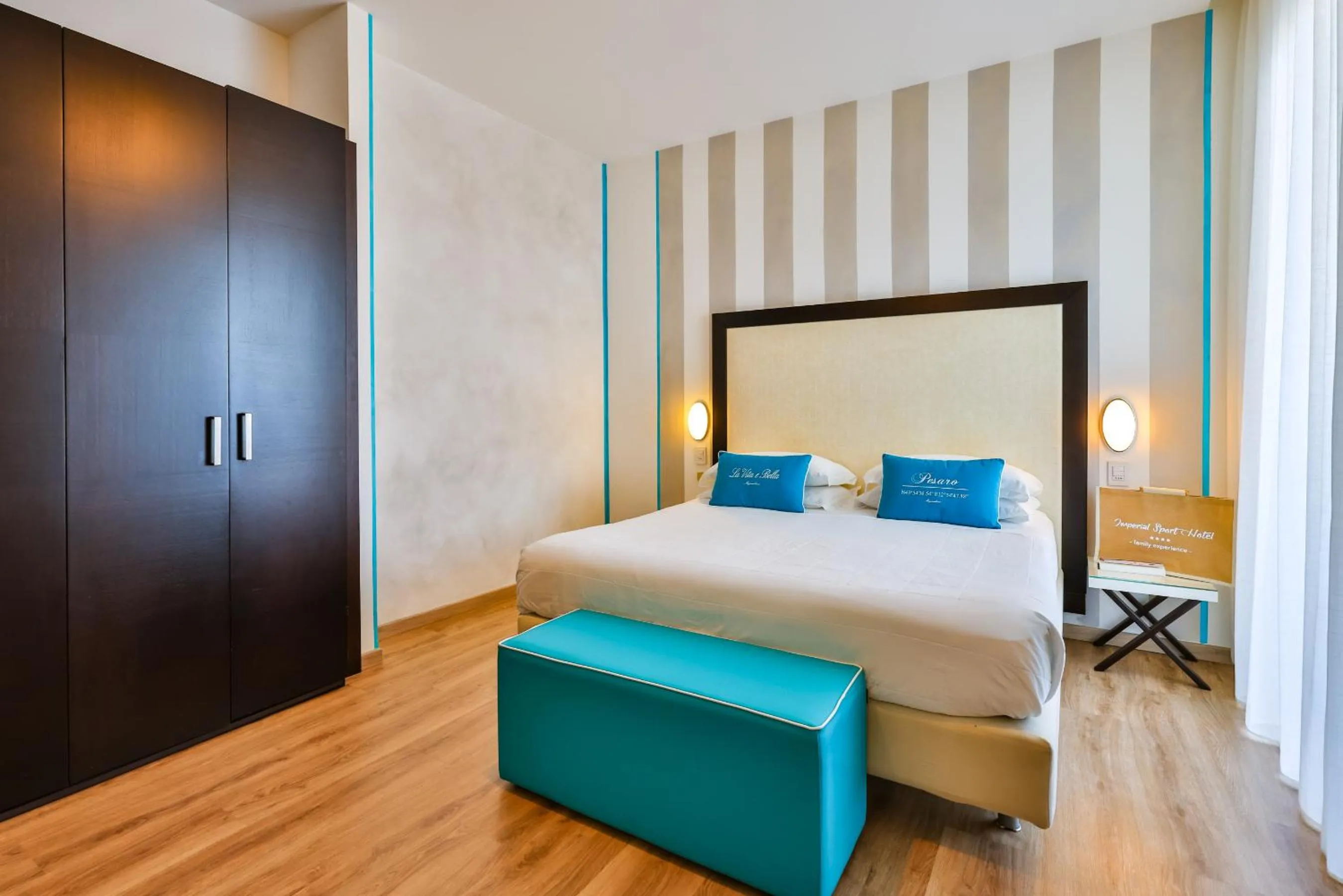 Bed in UNAHOTELS Imperial Sport Hotel