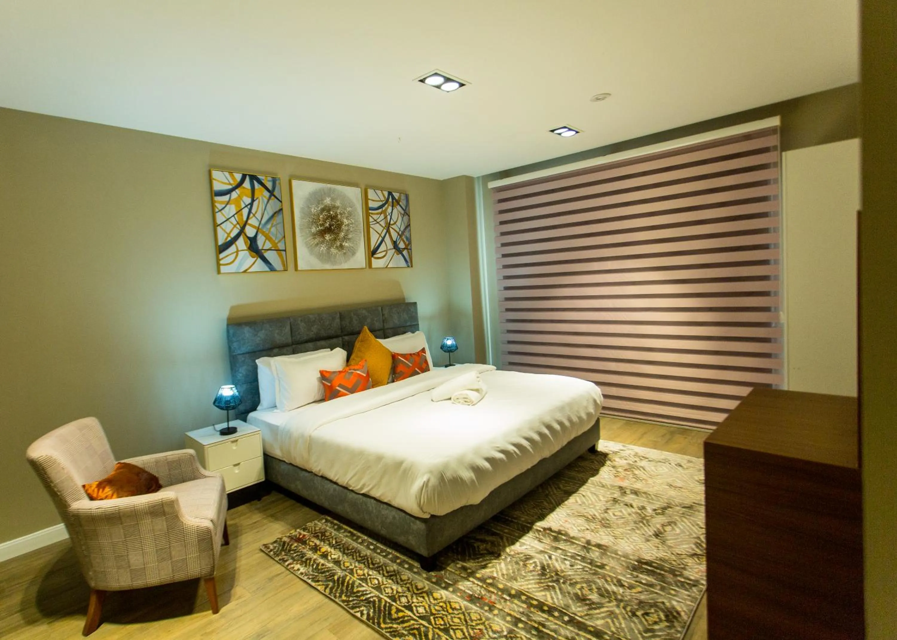 Bedroom, Bed in Accra Luxury Apartments @ Pearl
