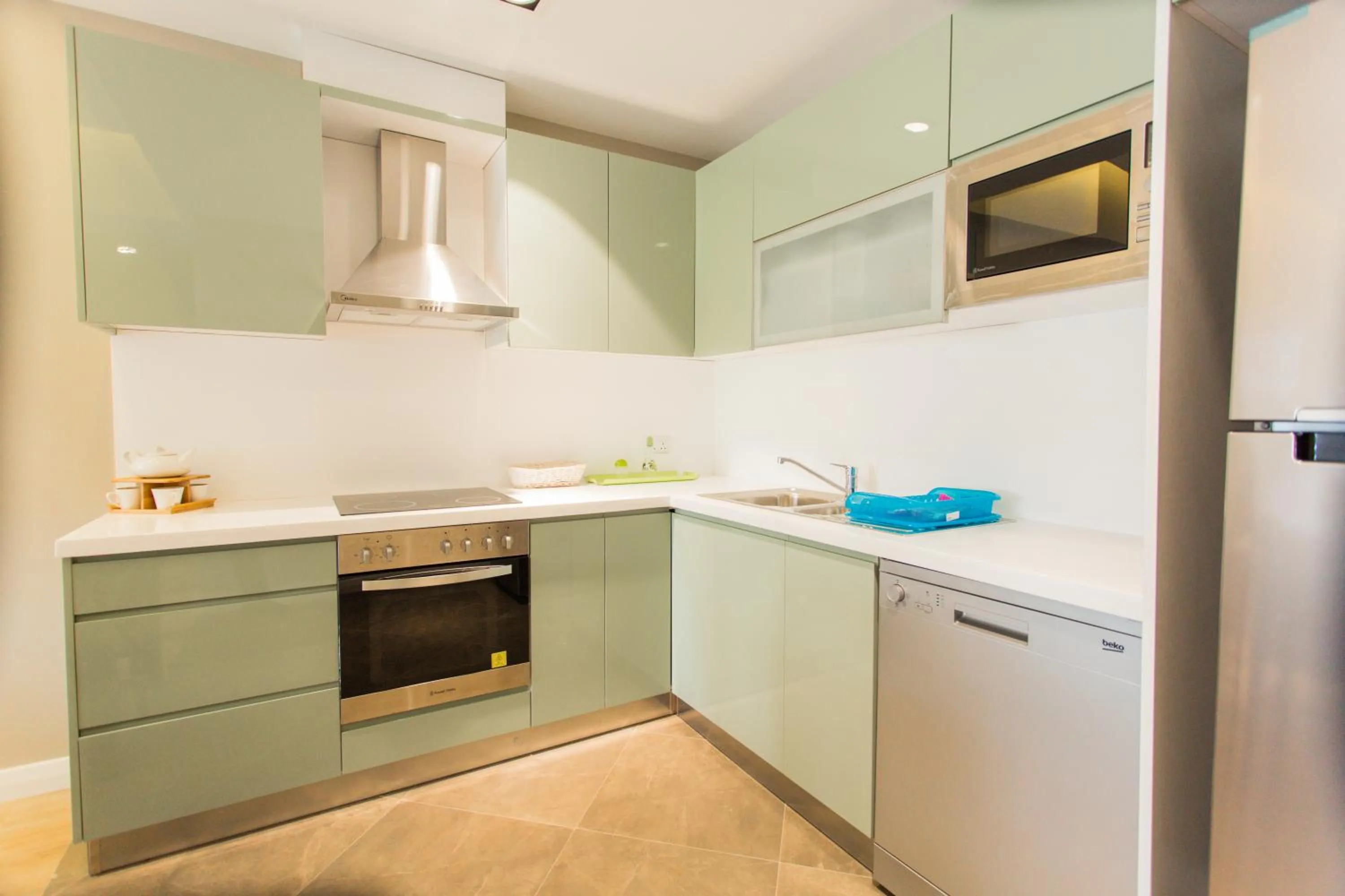 Kitchen or kitchenette in Accra Luxury Apartments @ Pearl