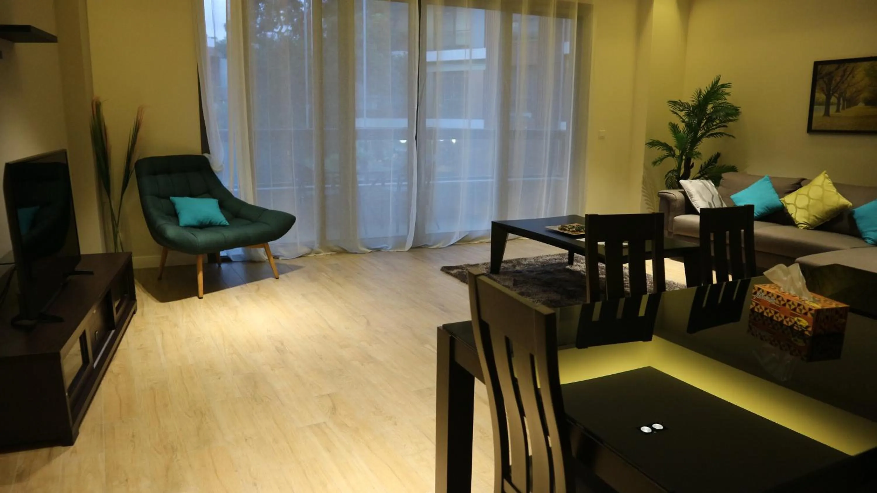 Seating area in Accra Luxury Apartments @ Pearl