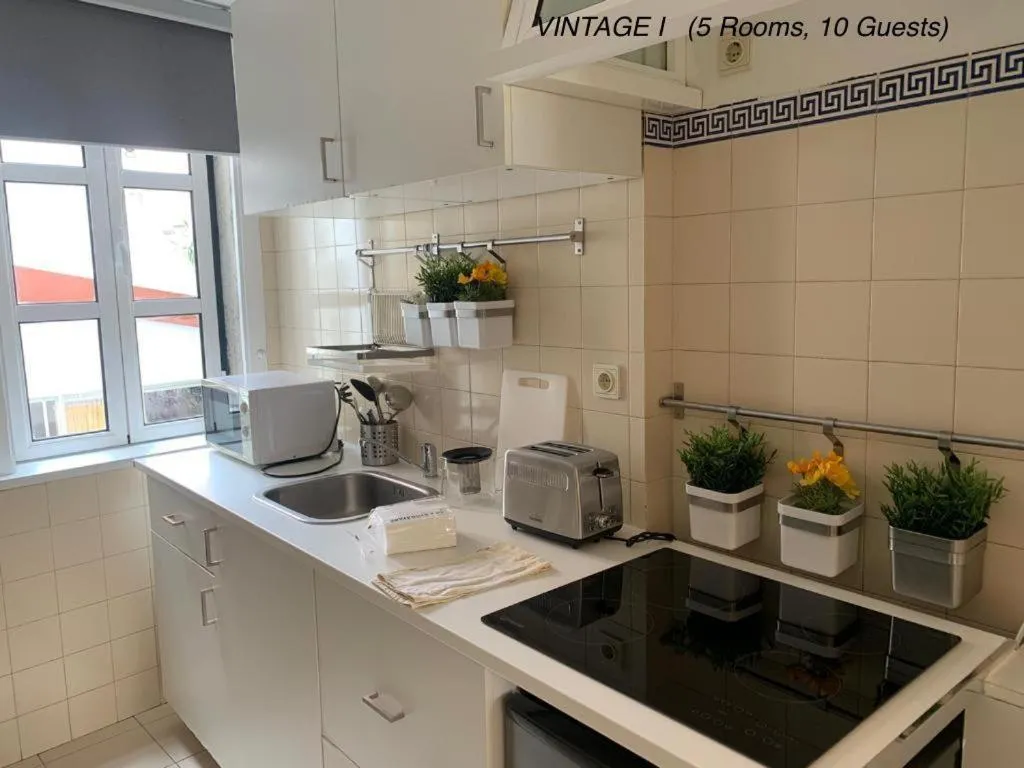 Kitchen or kitchenette in Alfama Vintage 1 Ten guests - Alfama Vintage 2 Five guests - Alfama Vintage 3 Three Guests