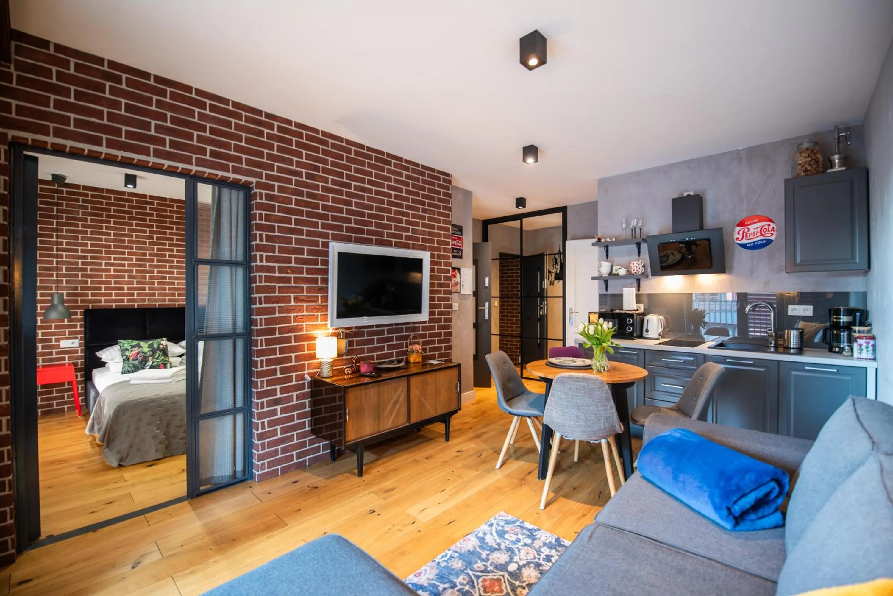 Living room in City Lights Kazimierz