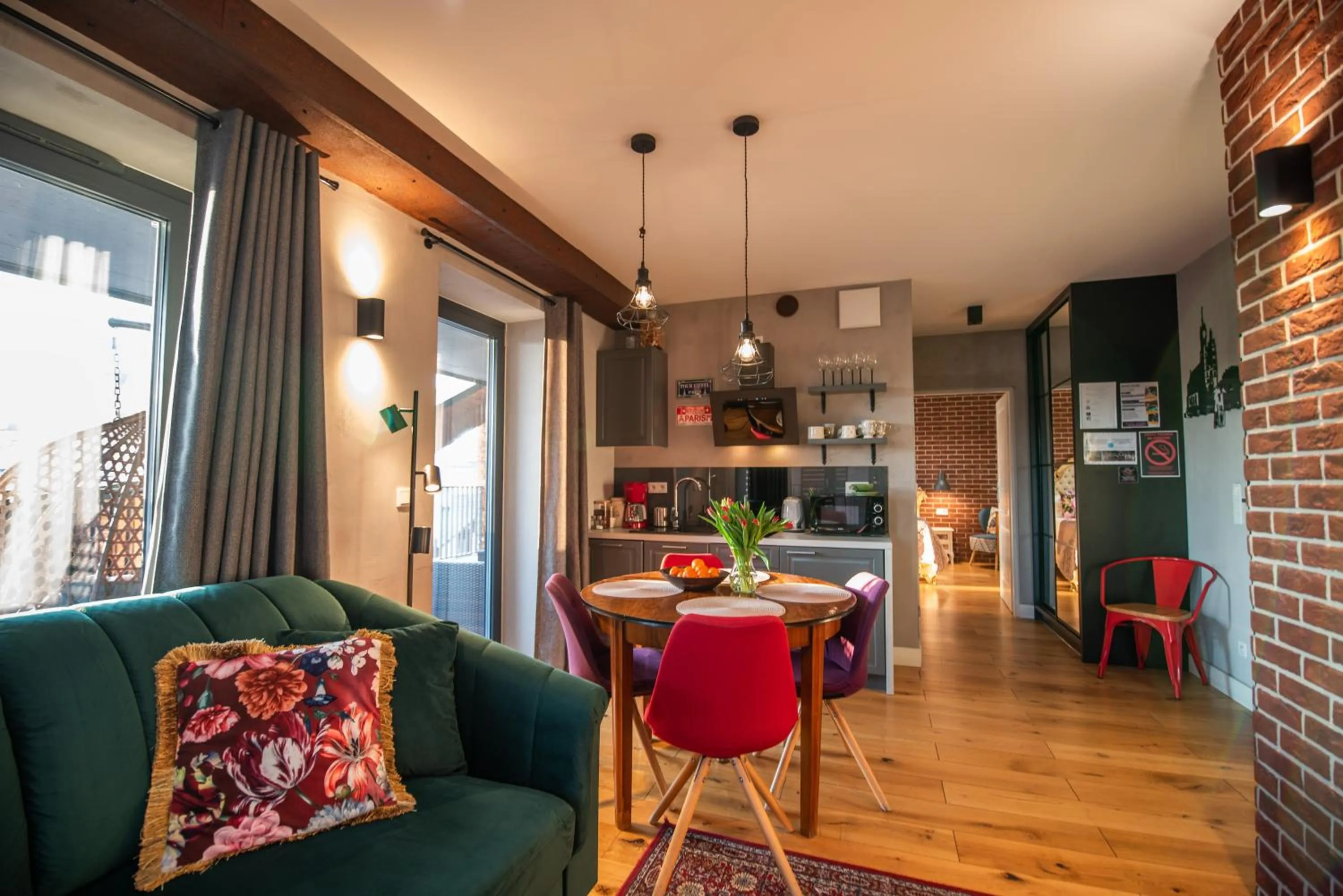 Living room in City Lights Kazimierz