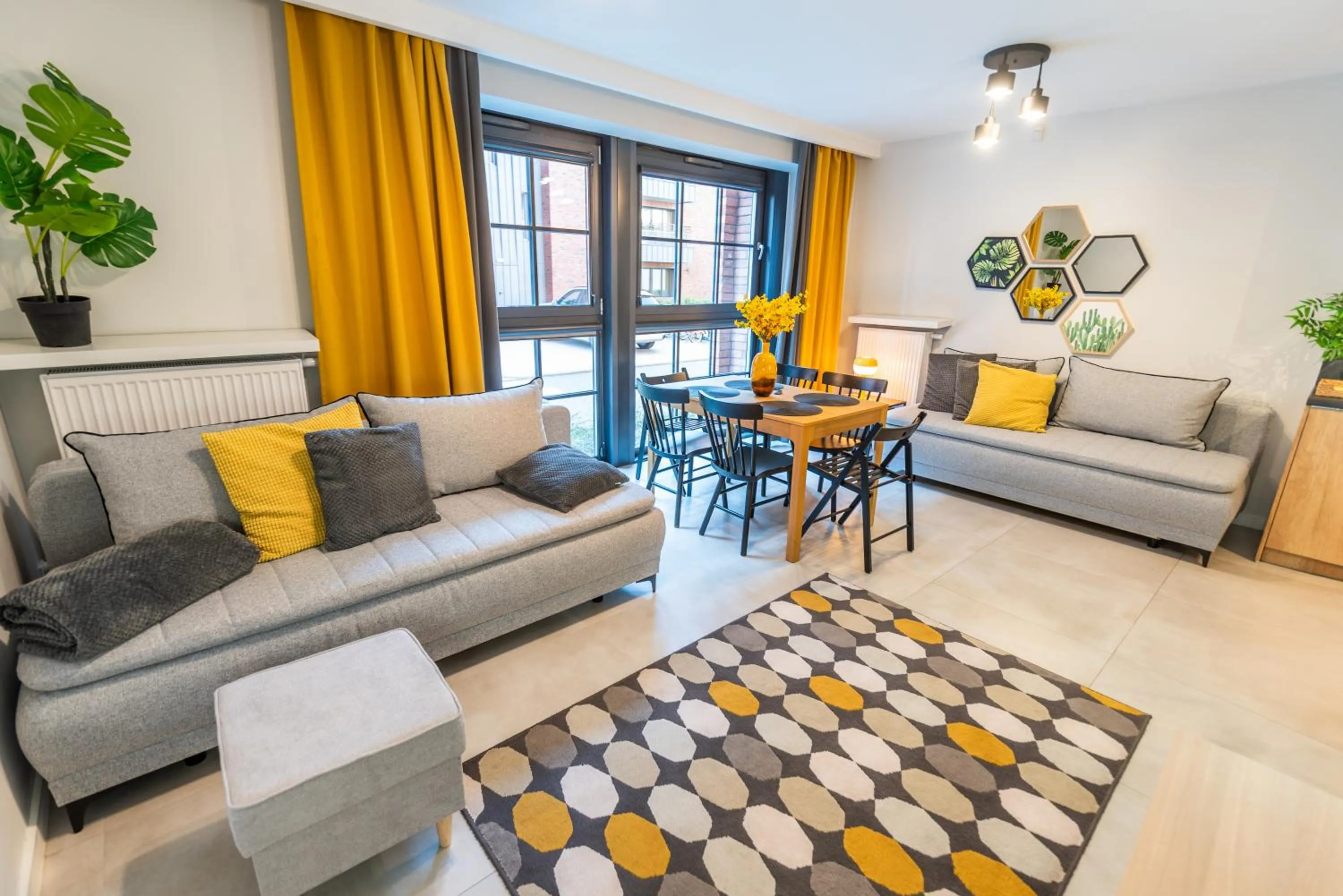 Living room in City Lights Kazimierz