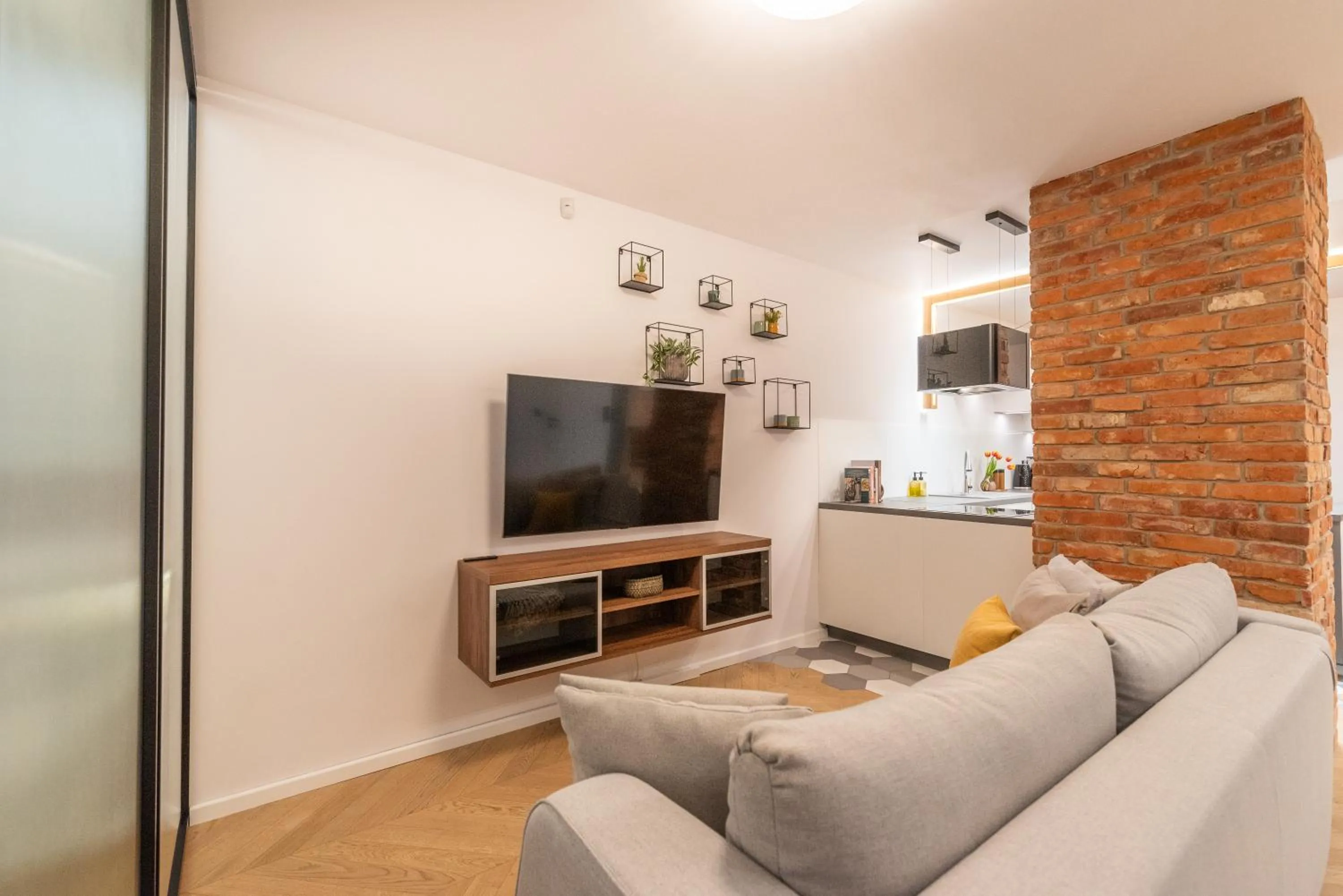 Living room in City Lights Kazimierz