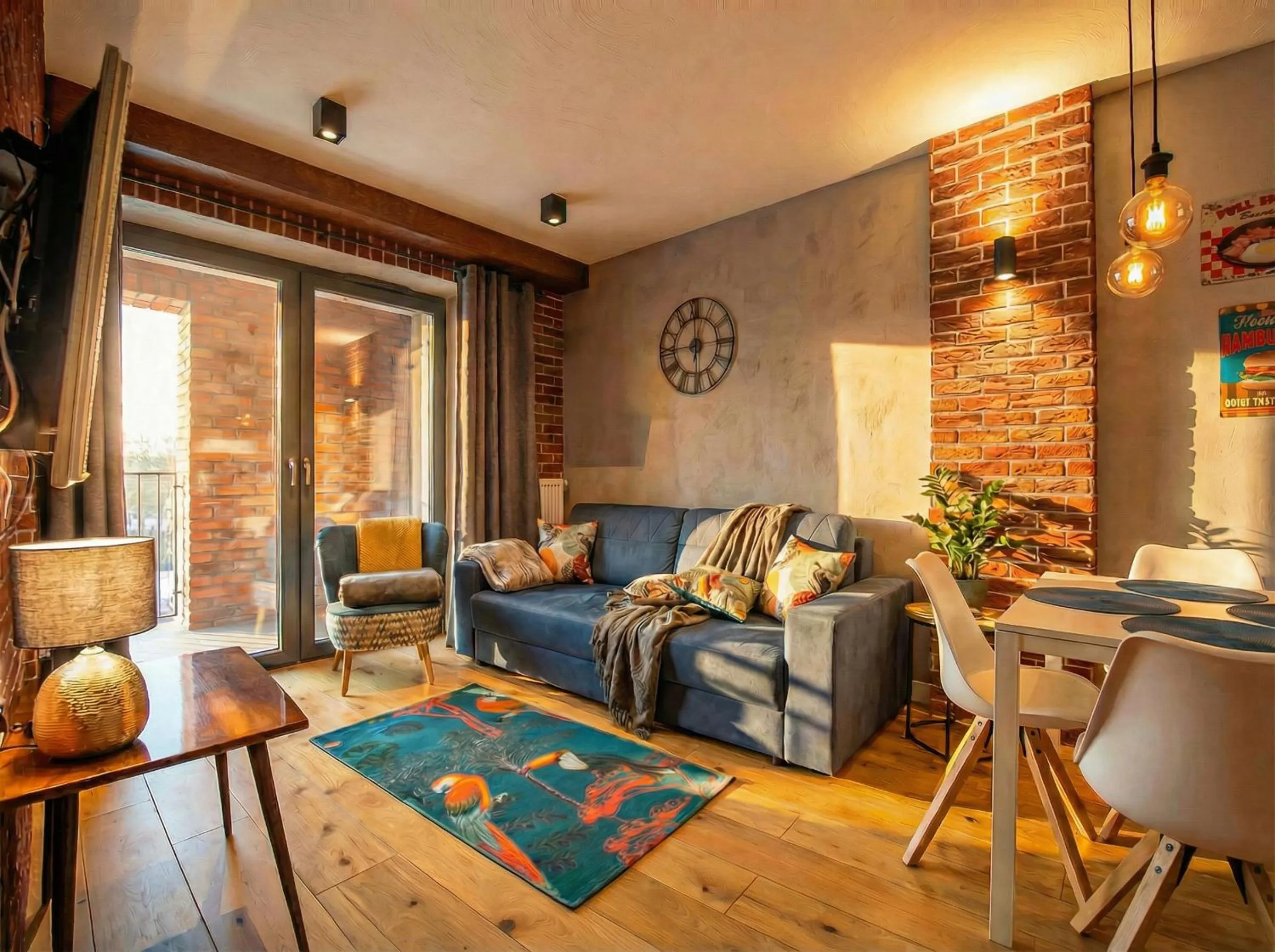 Living room in City Lights Kazimierz