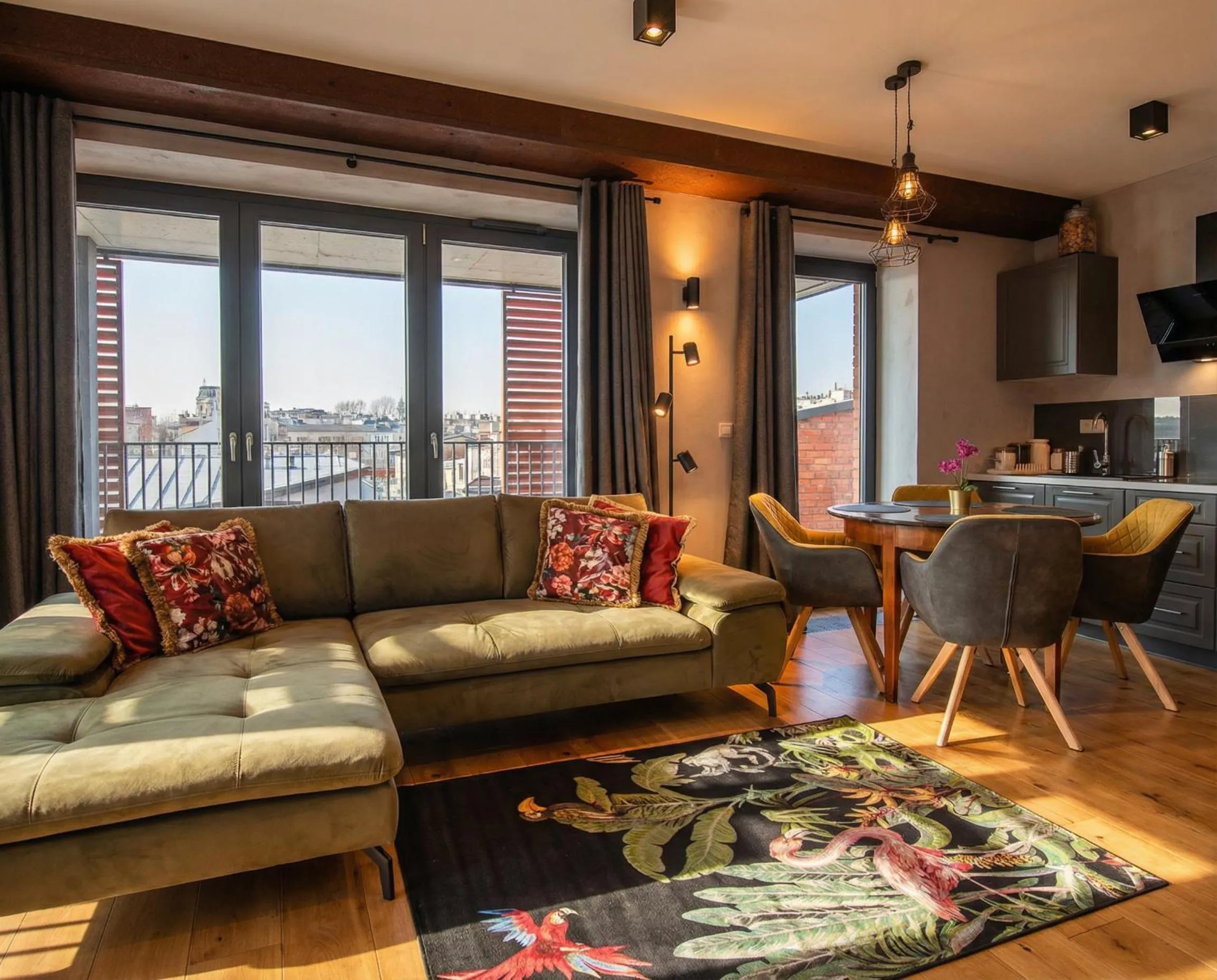 Living room in City Lights Kazimierz