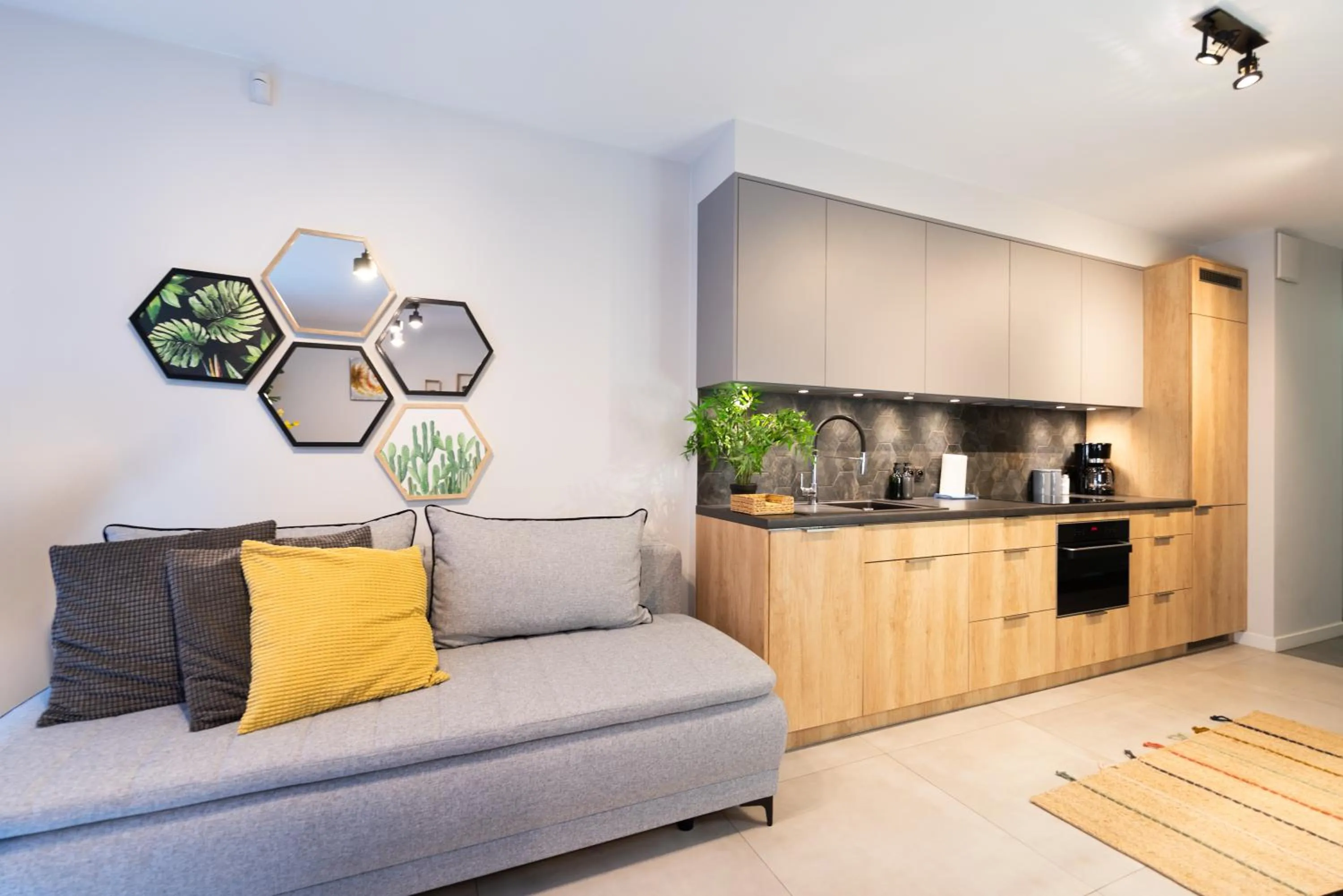 Living room in City Lights Kazimierz