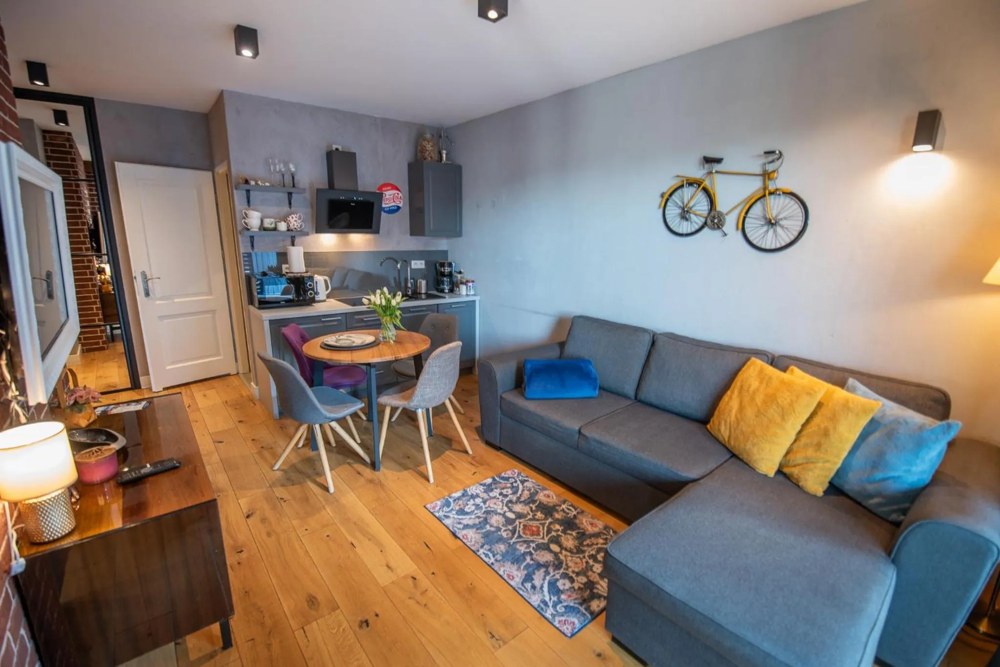 Living room in City Lights Kazimierz