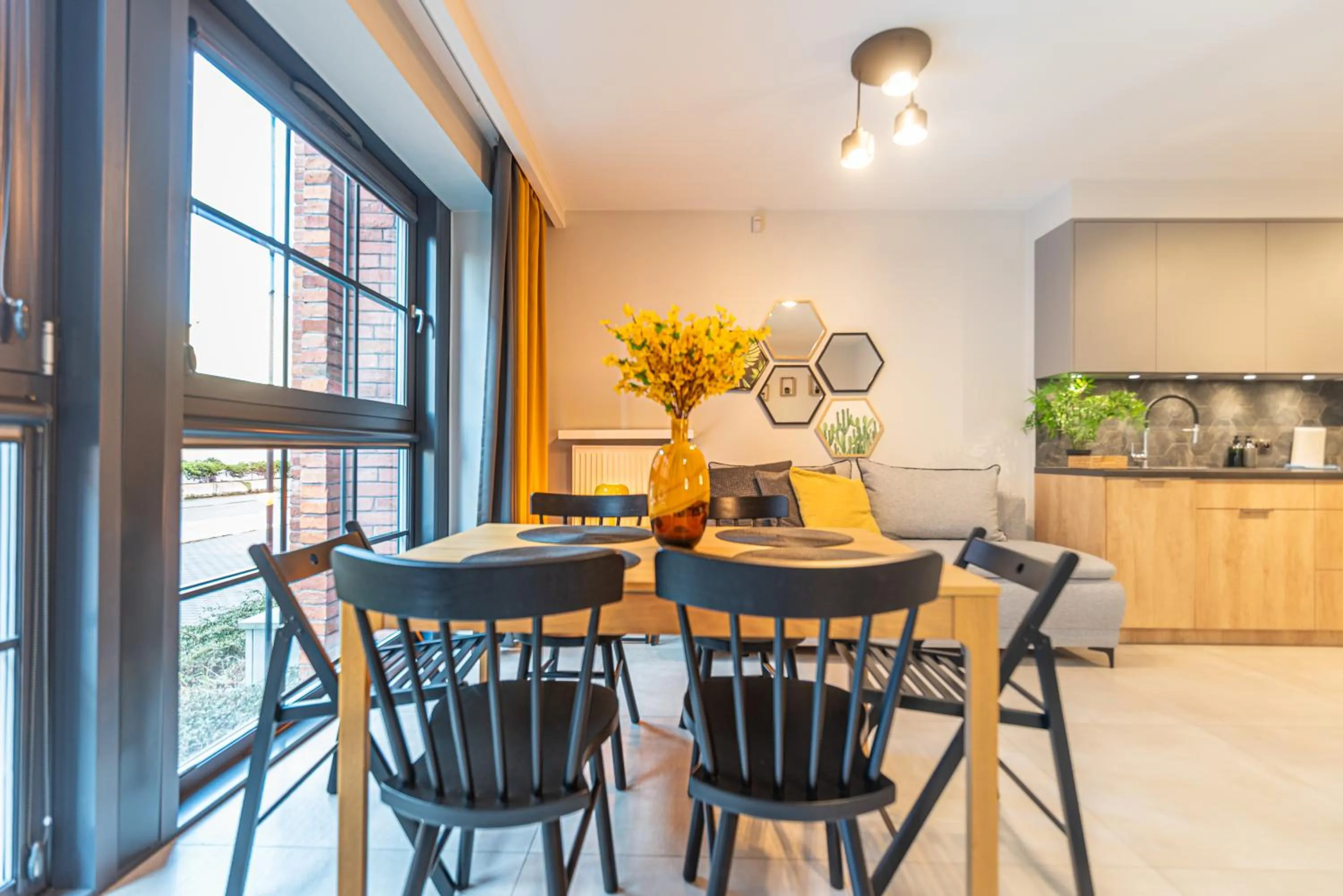 Living room in City Lights Kazimierz