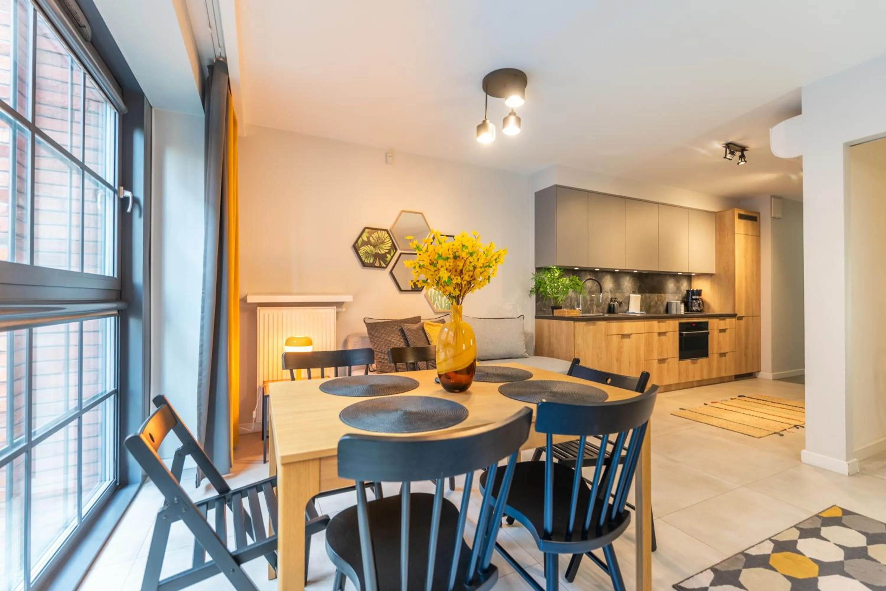 Living room in City Lights Kazimierz