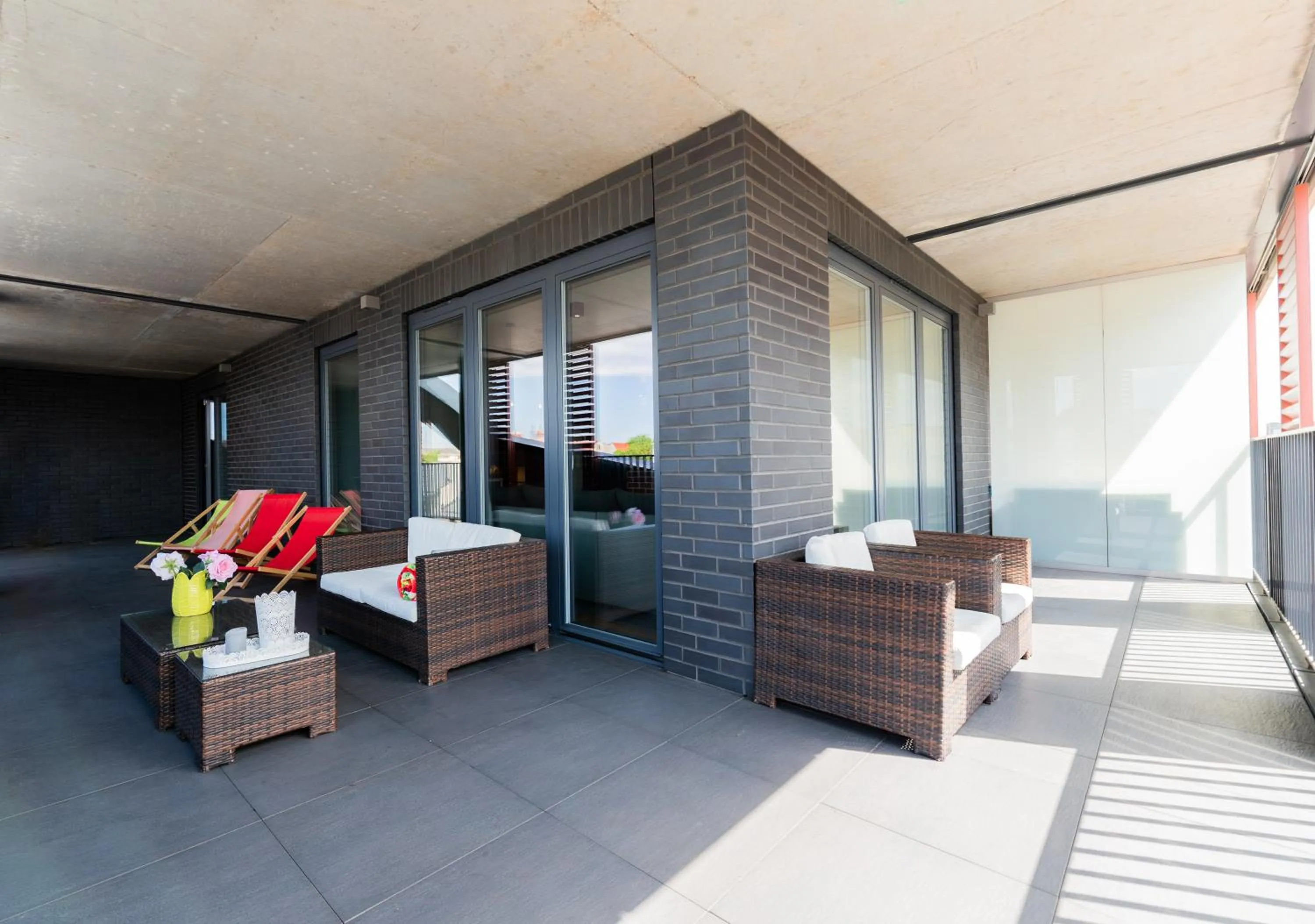 Balcony/Terrace, Bed in City Lights Kazimierz