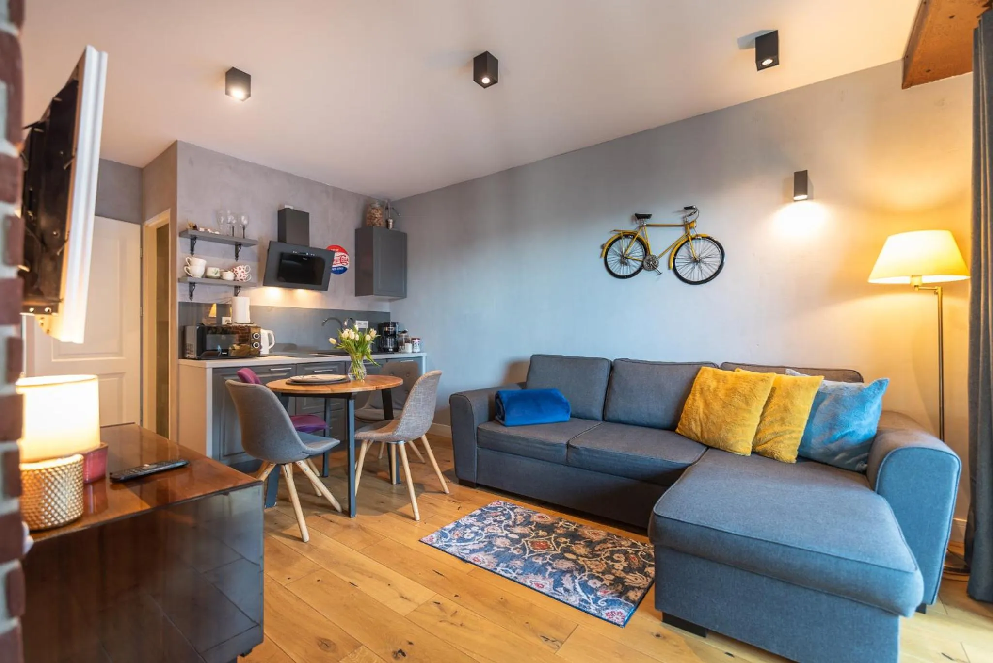 Living room in City Lights Kazimierz