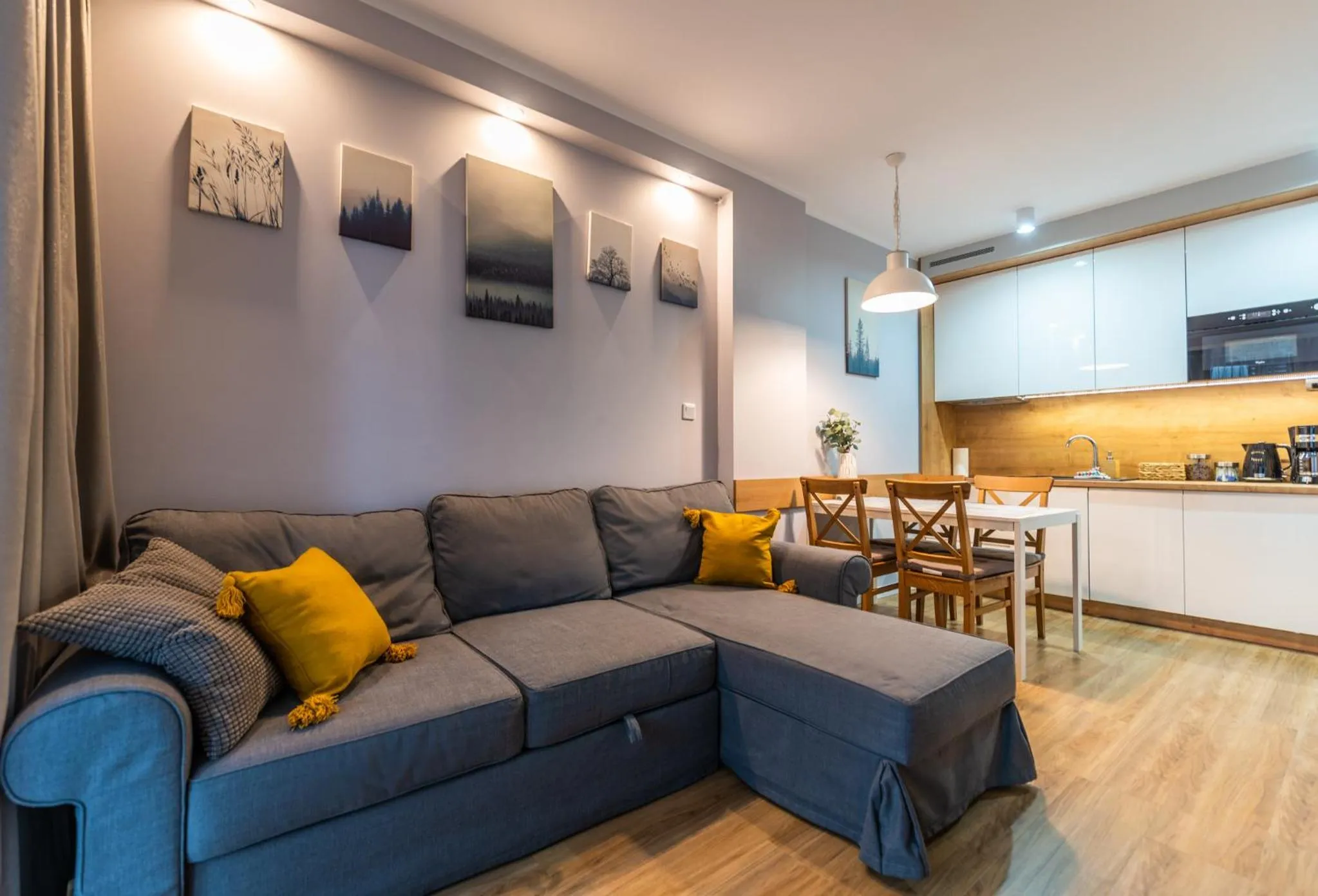 Living room in City Lights Kazimierz