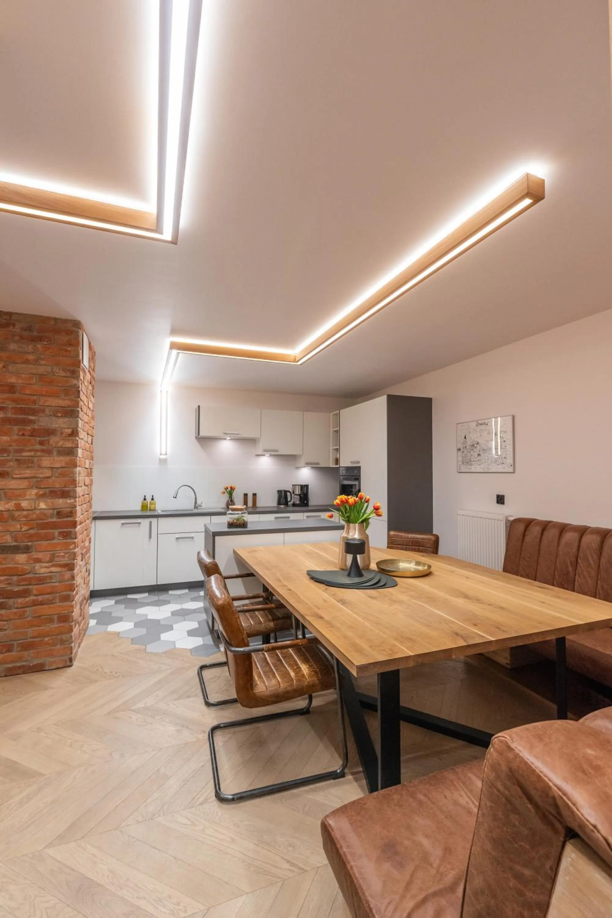 Living room in City Lights Kazimierz