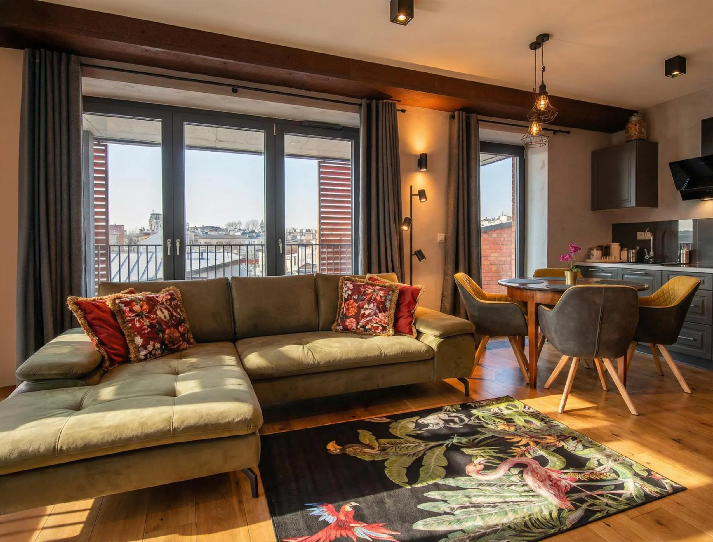 Living room in City Lights Kazimierz