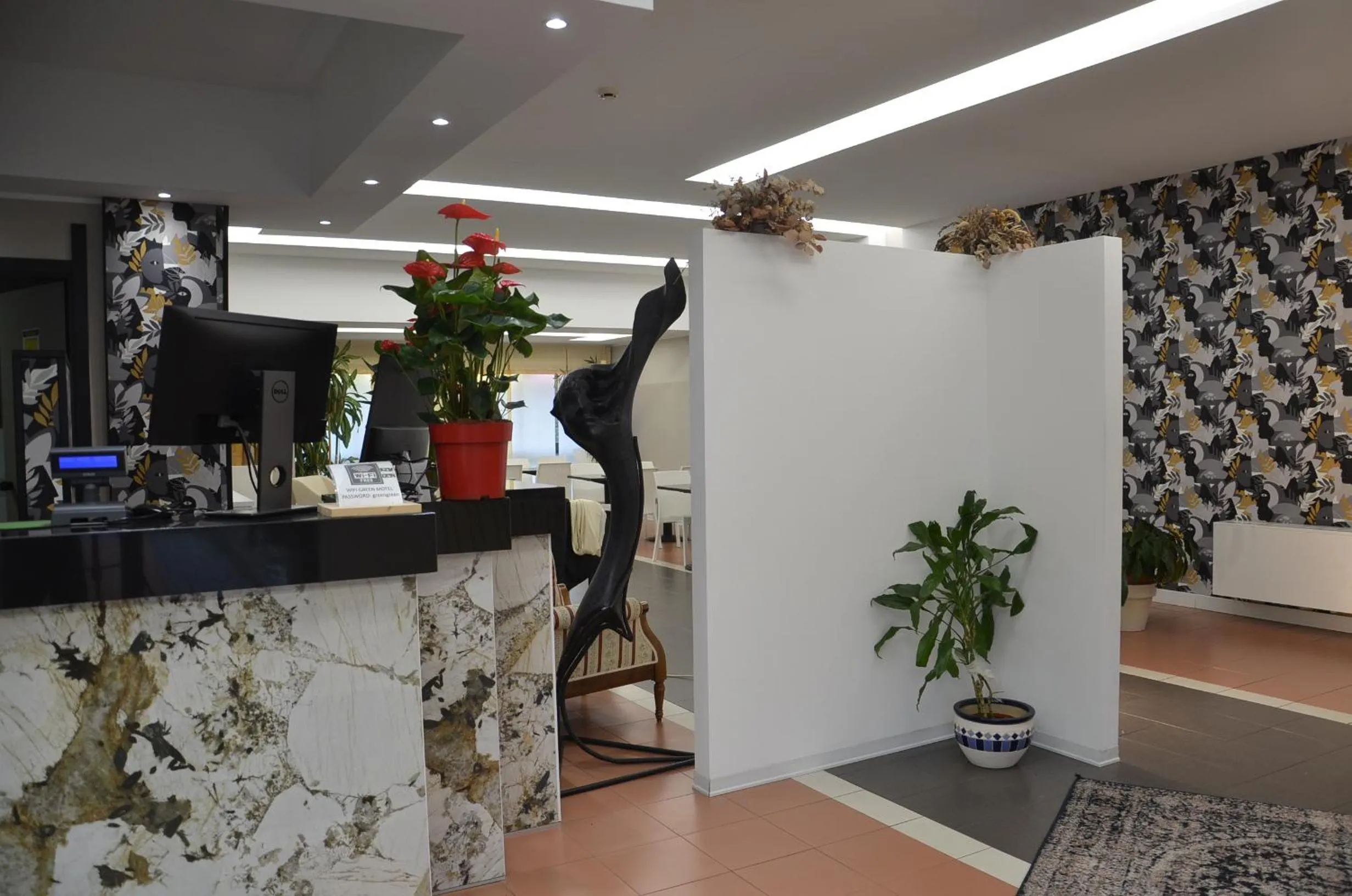 Lobby or reception in Green Hotel