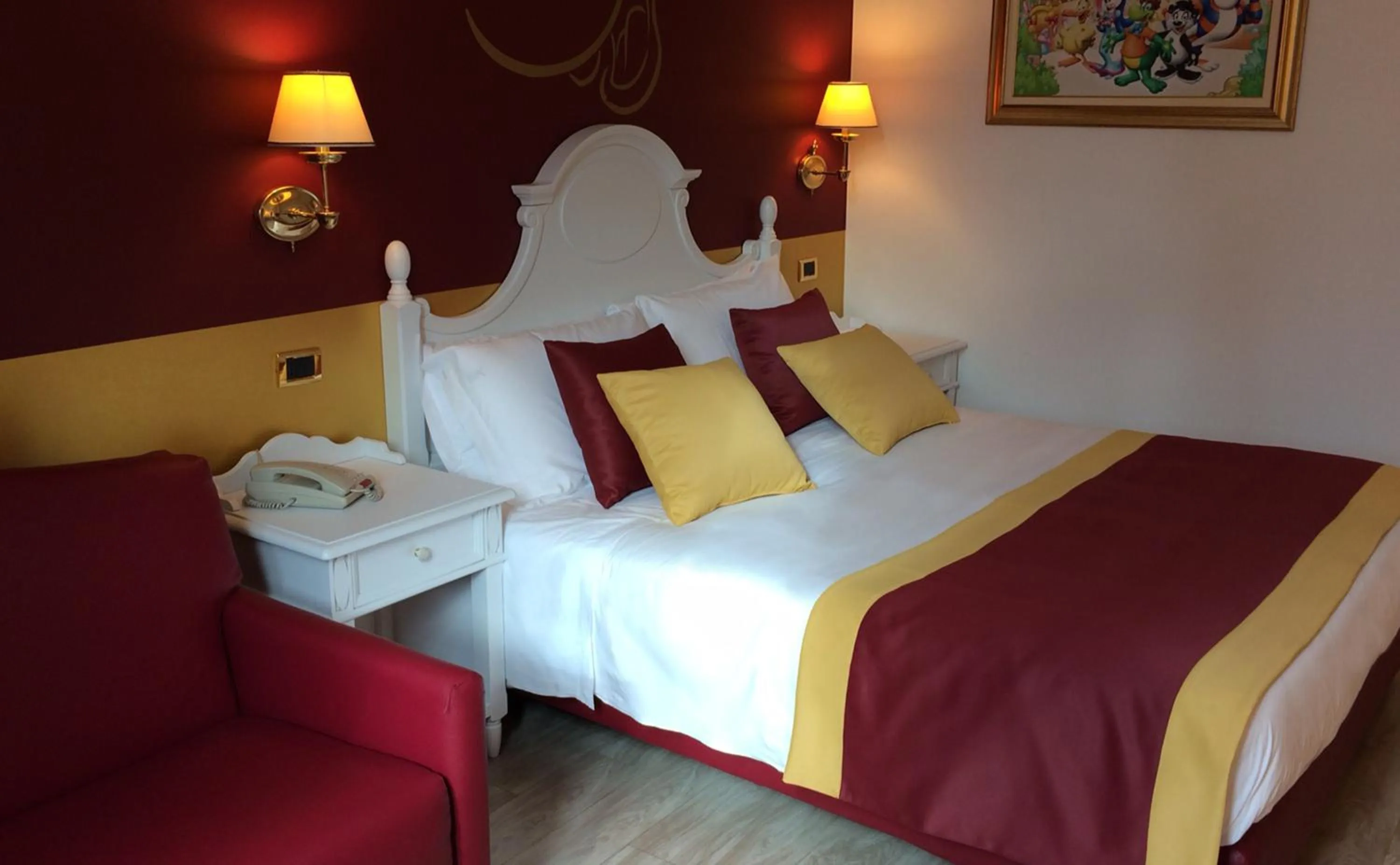 Bed in Gardaland Hotel