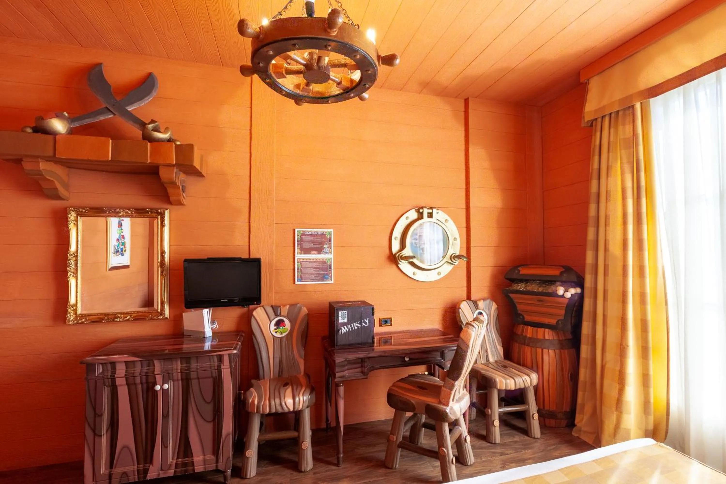 Seating area in Gardaland Hotel