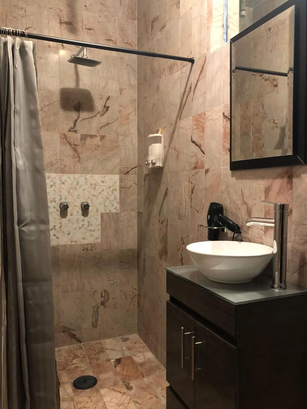 Shower in Leveli Coliving