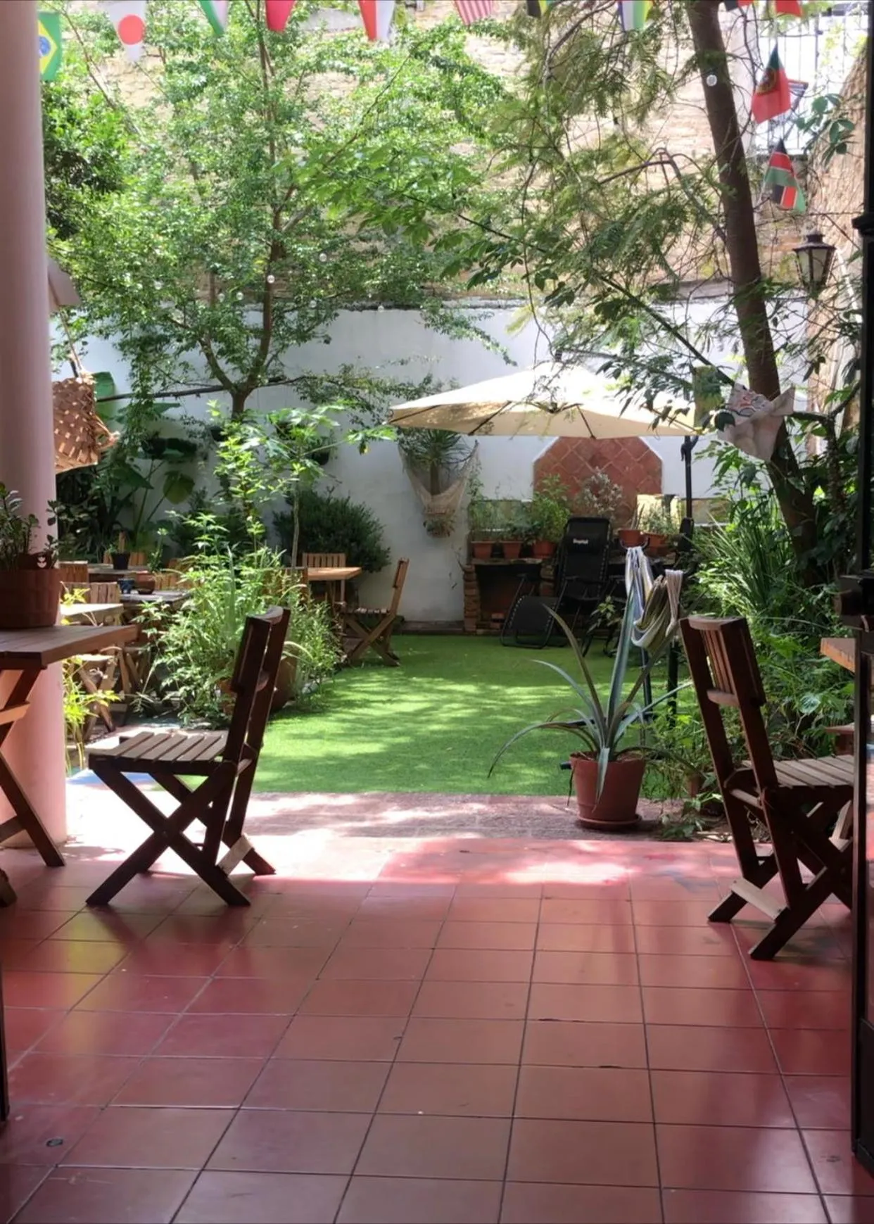 Garden in Leveli Coliving