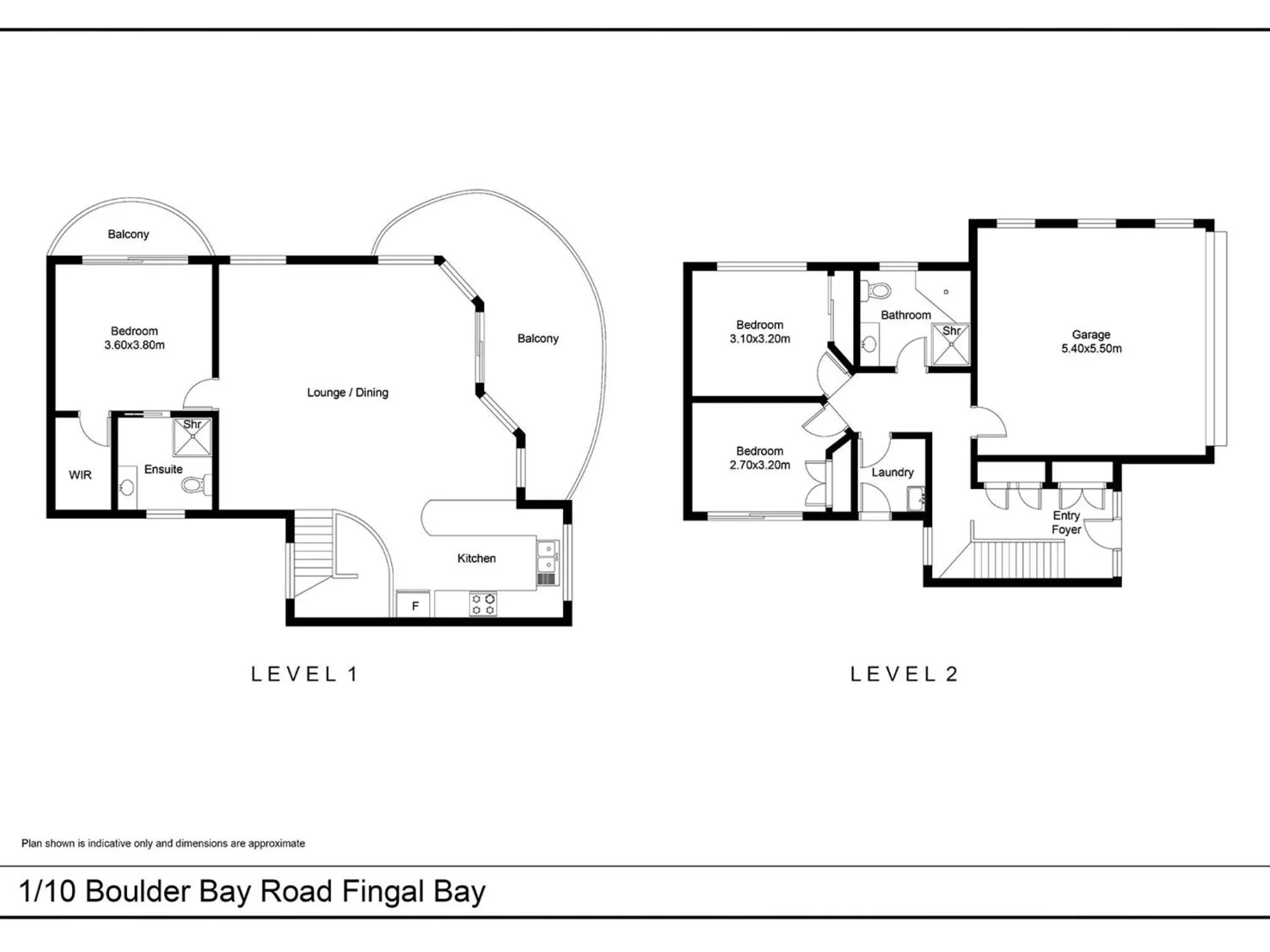 Floor plan in Baia Villa air con WiFi and views of Fingal Beach