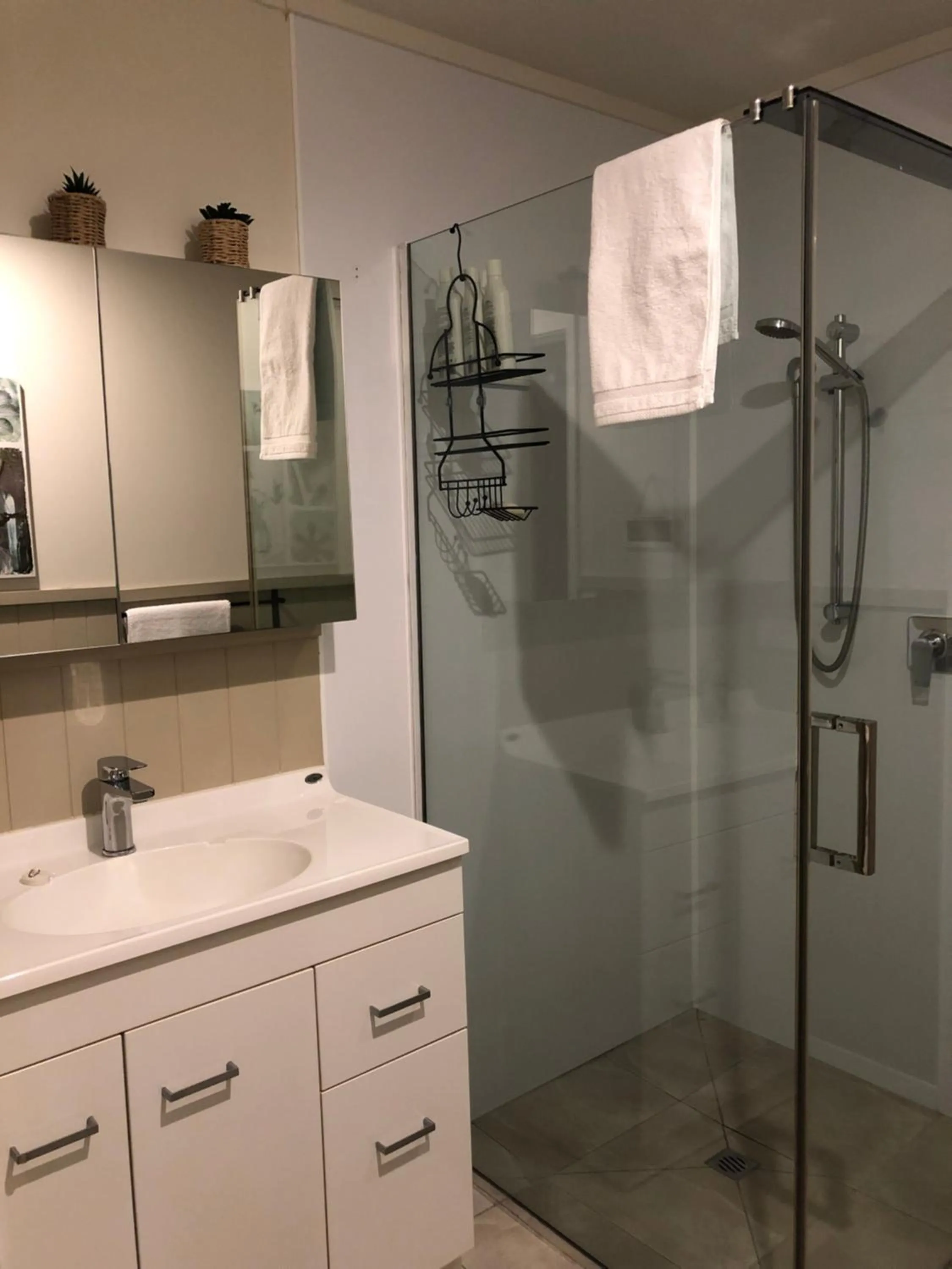 Shower in Cosy Country Stay B&B
