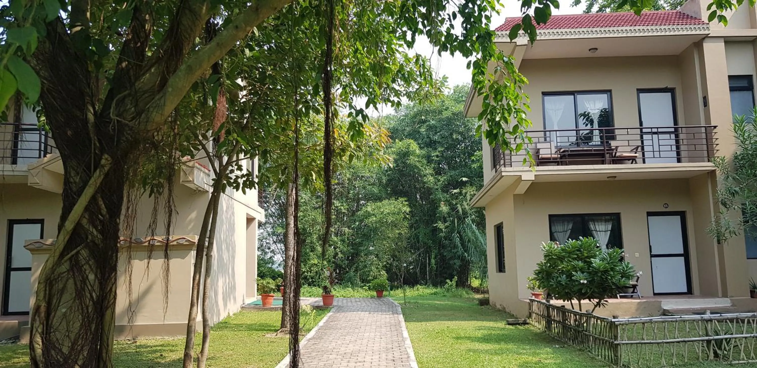 Street view in Lumbini Buddha Garden Resort