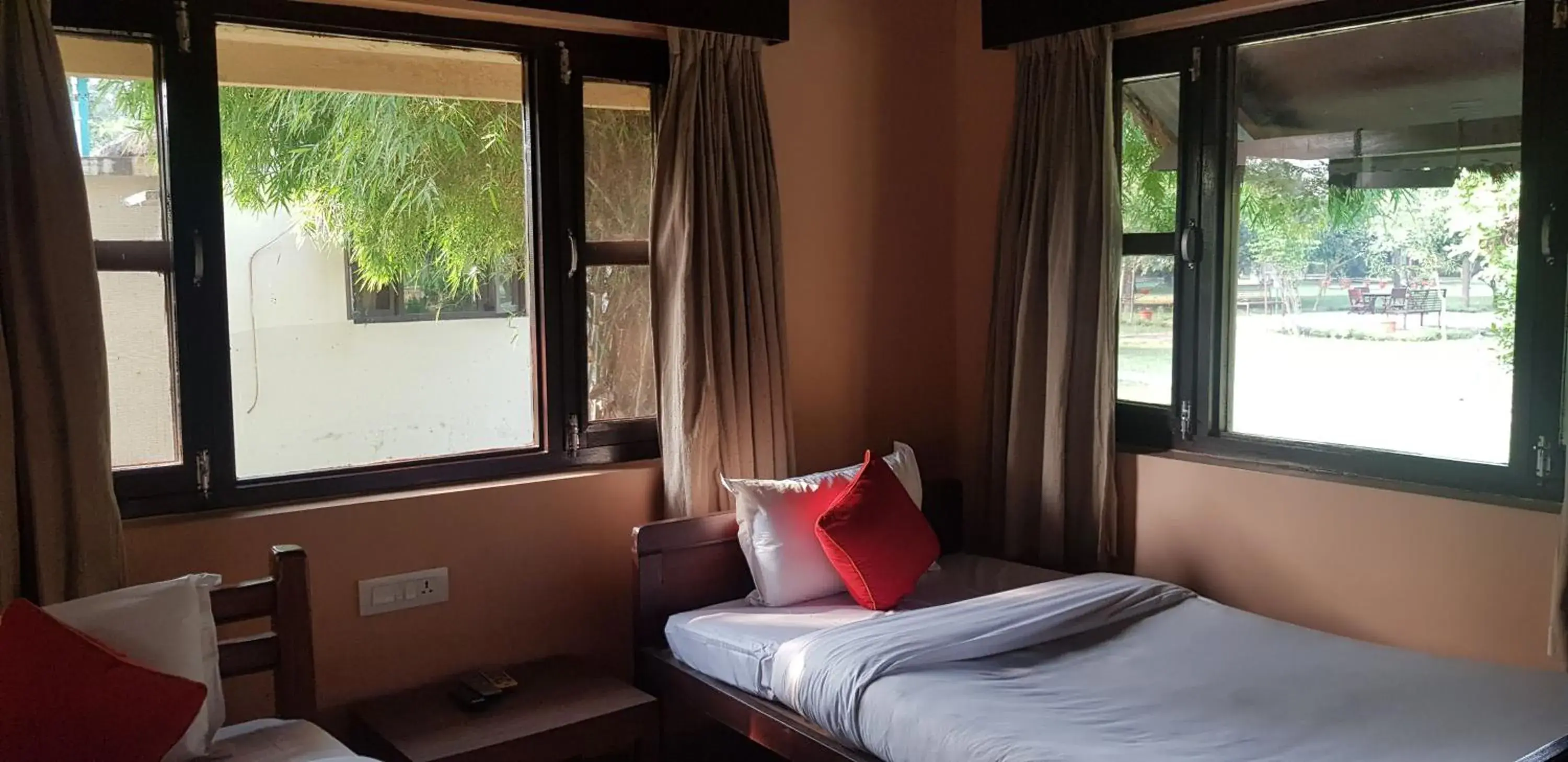 Bed in Lumbini Buddha Garden Resort Bed in Lumbini Buddha Garden Resort