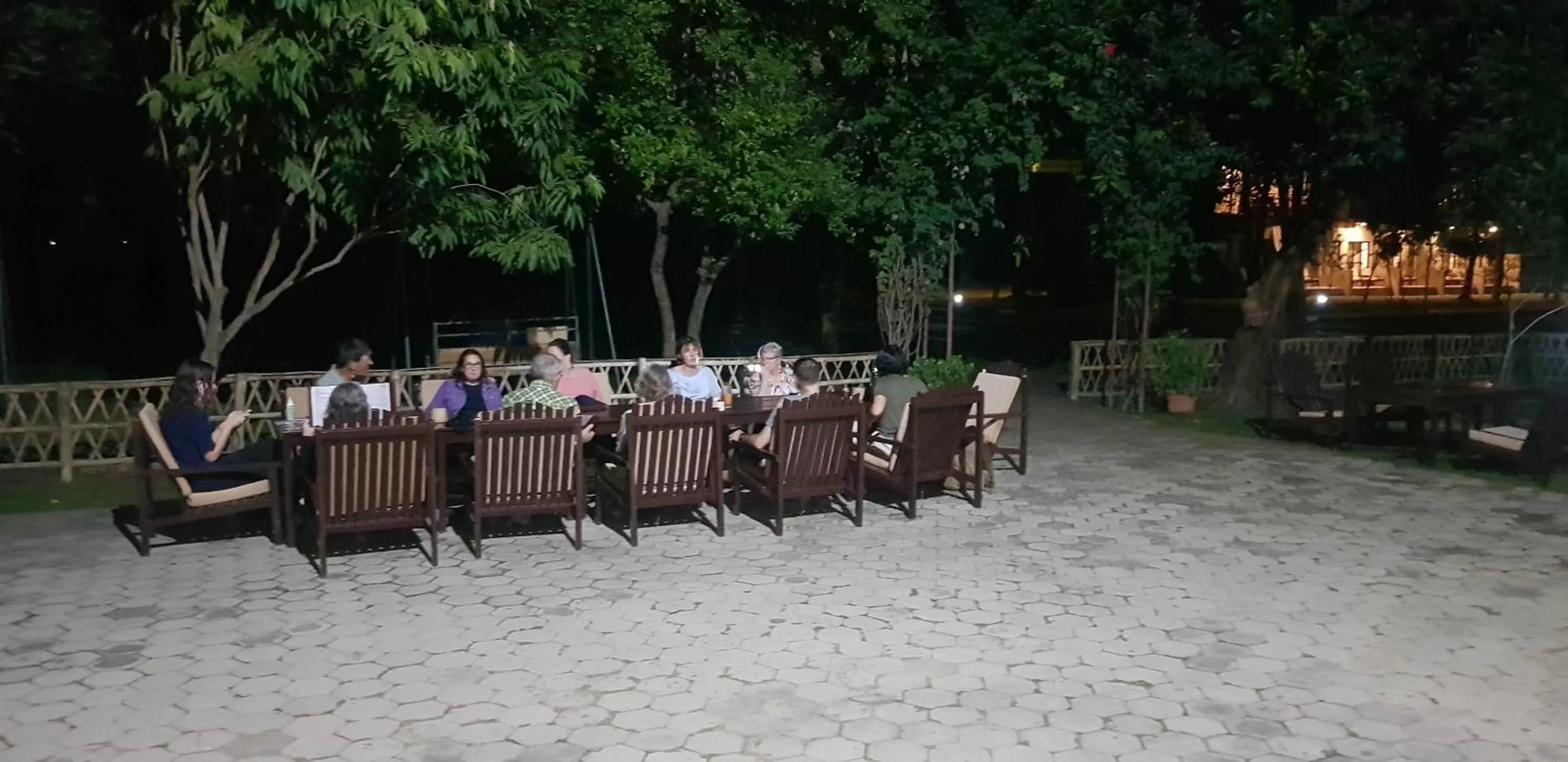group of guests in Lumbini Buddha Garden Resort