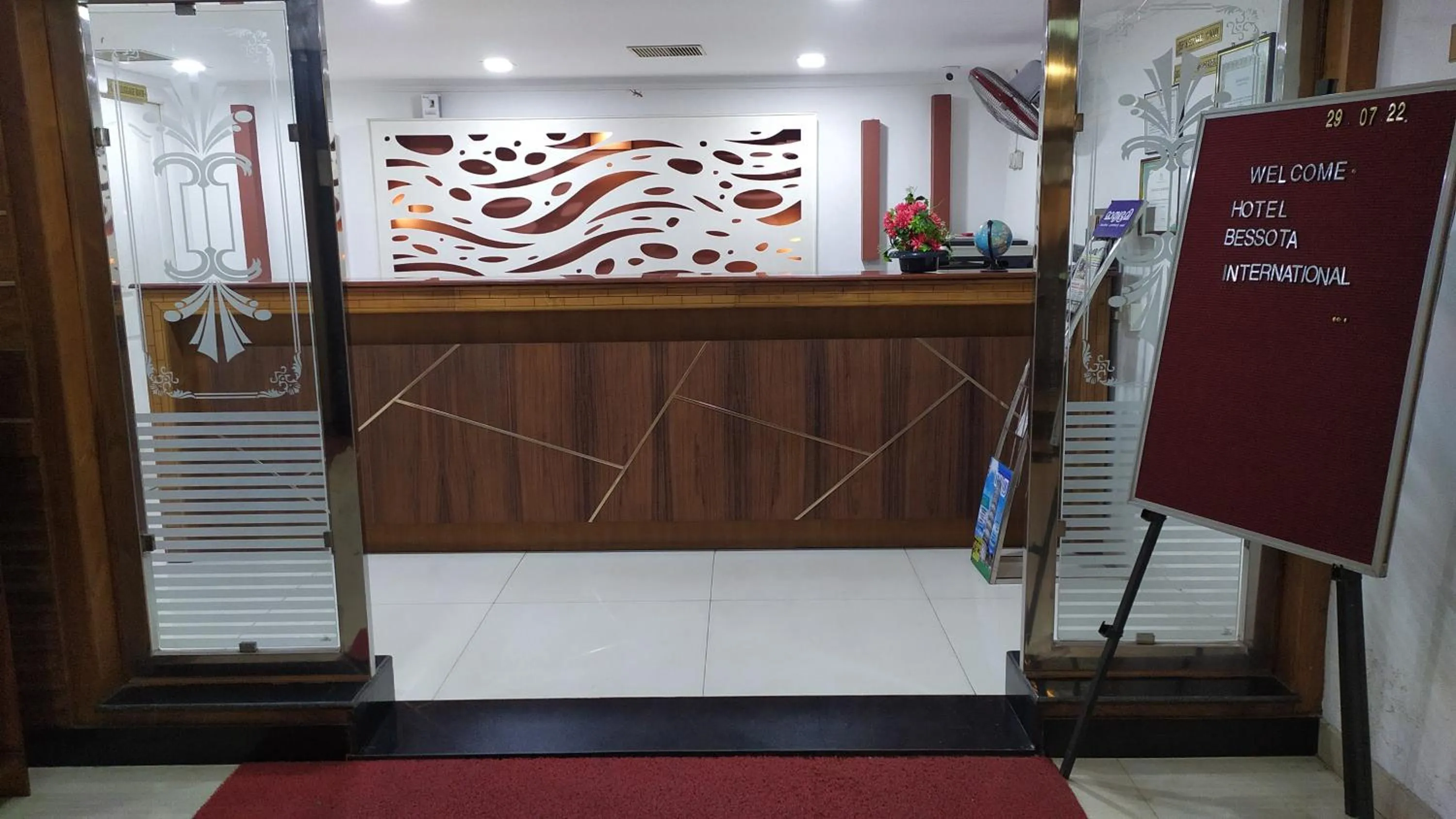 Lobby or reception in hotel bessota international