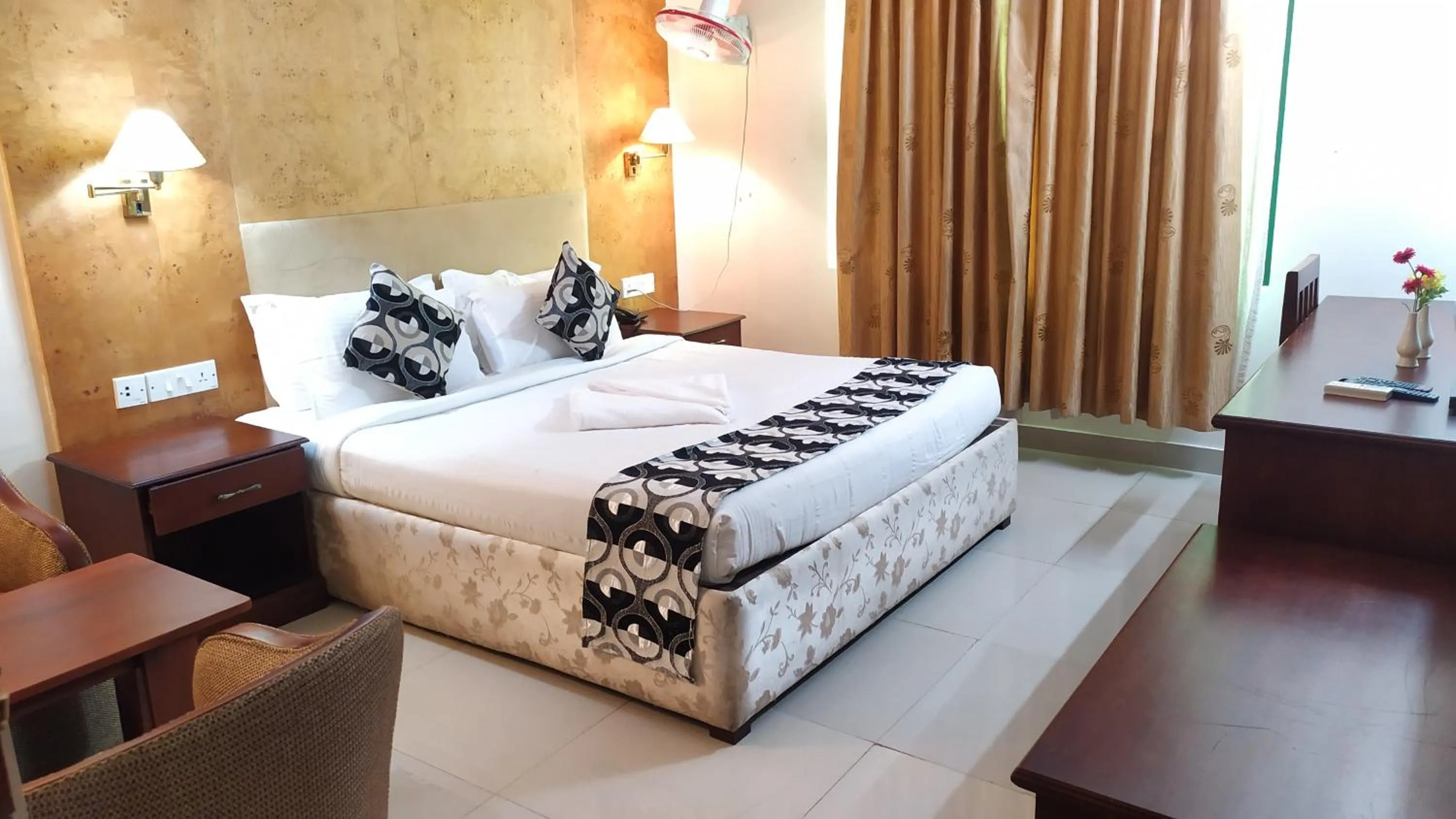 Bed in hotel bessota international
