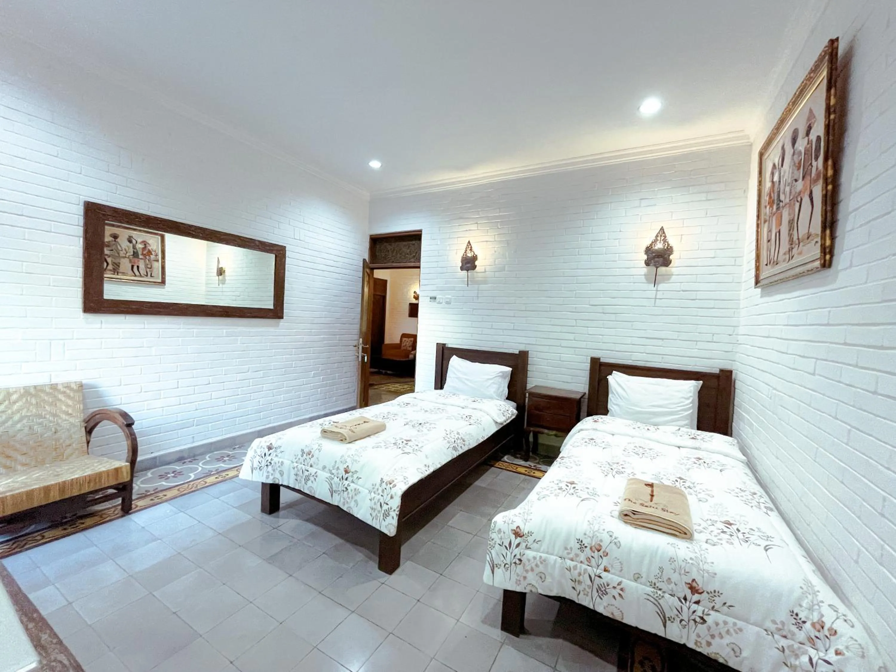 Bed in The Satu Stay Kayen