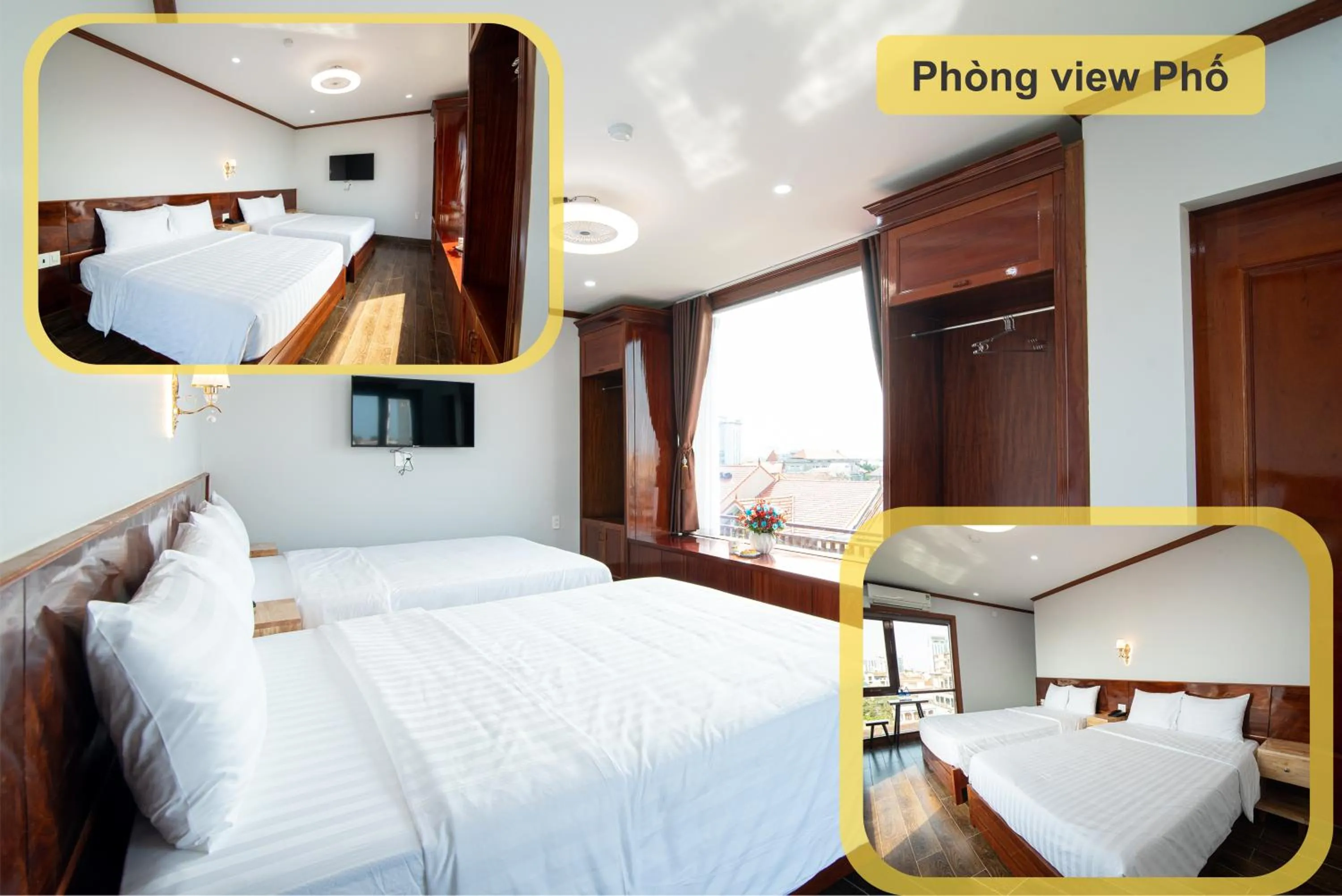 Bed in Minh Quang Hotel