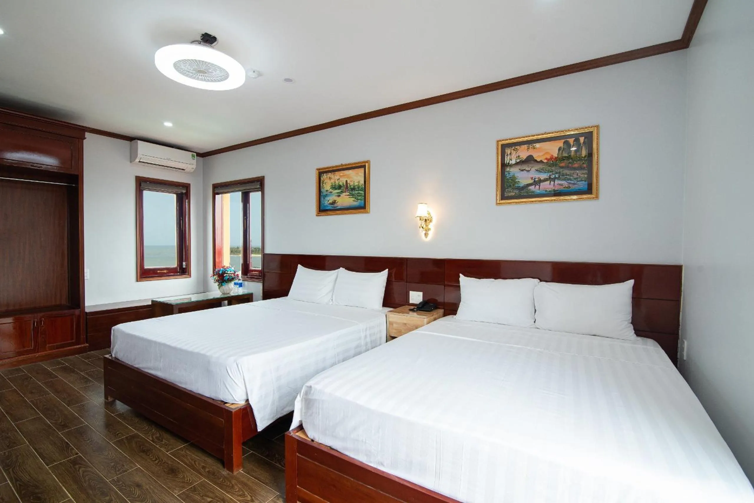 Bed in Minh Quang Hotel
