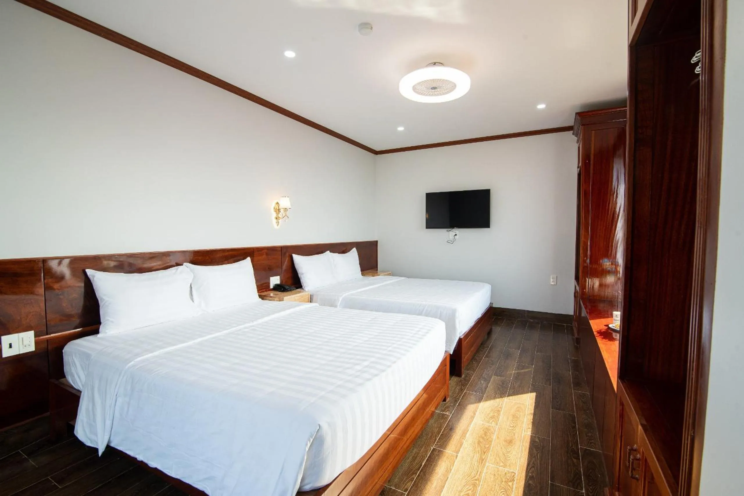 Bed in Minh Quang Hotel