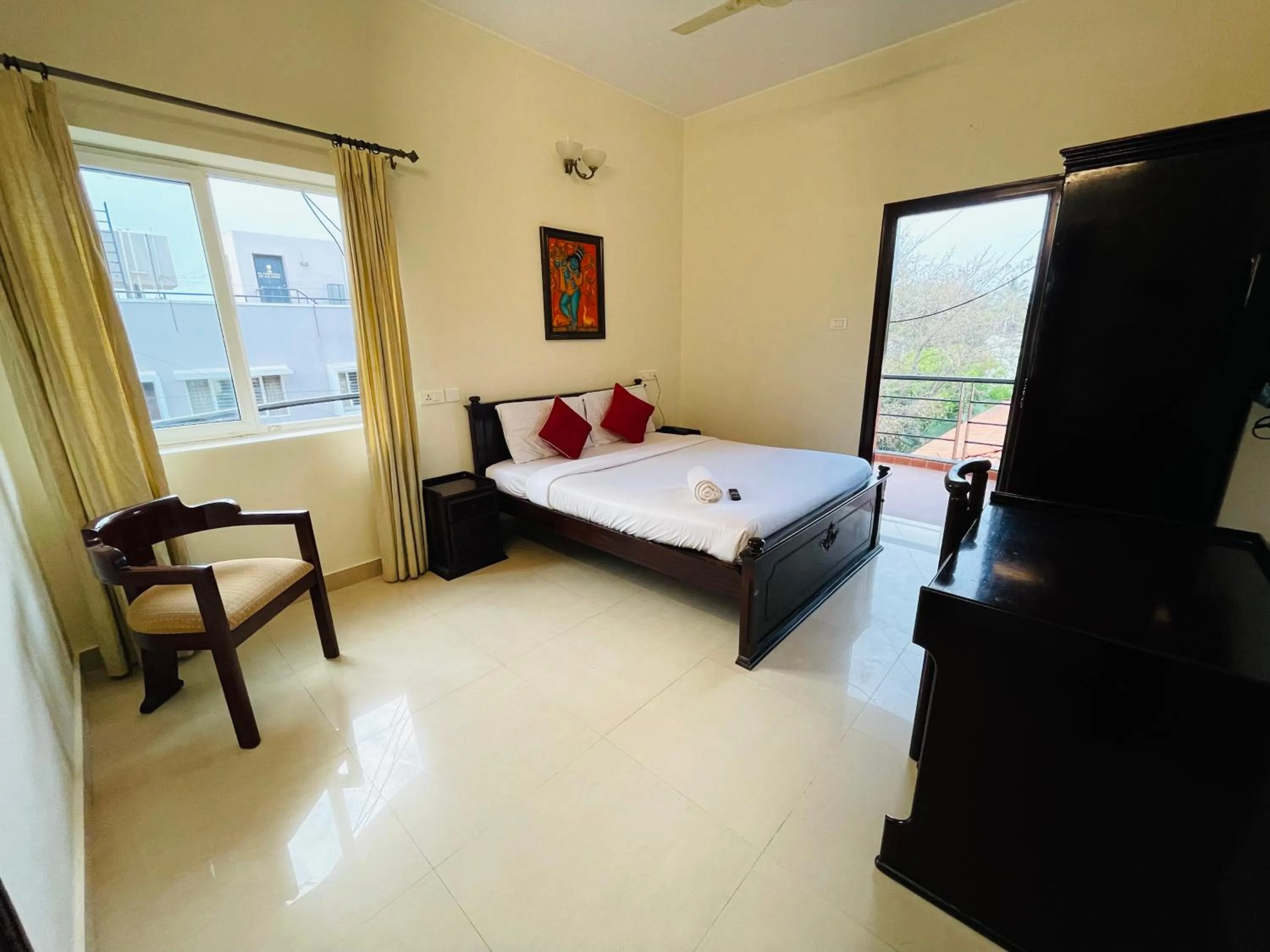 Balcony/Terrace, Bed in Sanctum Suites Indiranagar Bangalore
