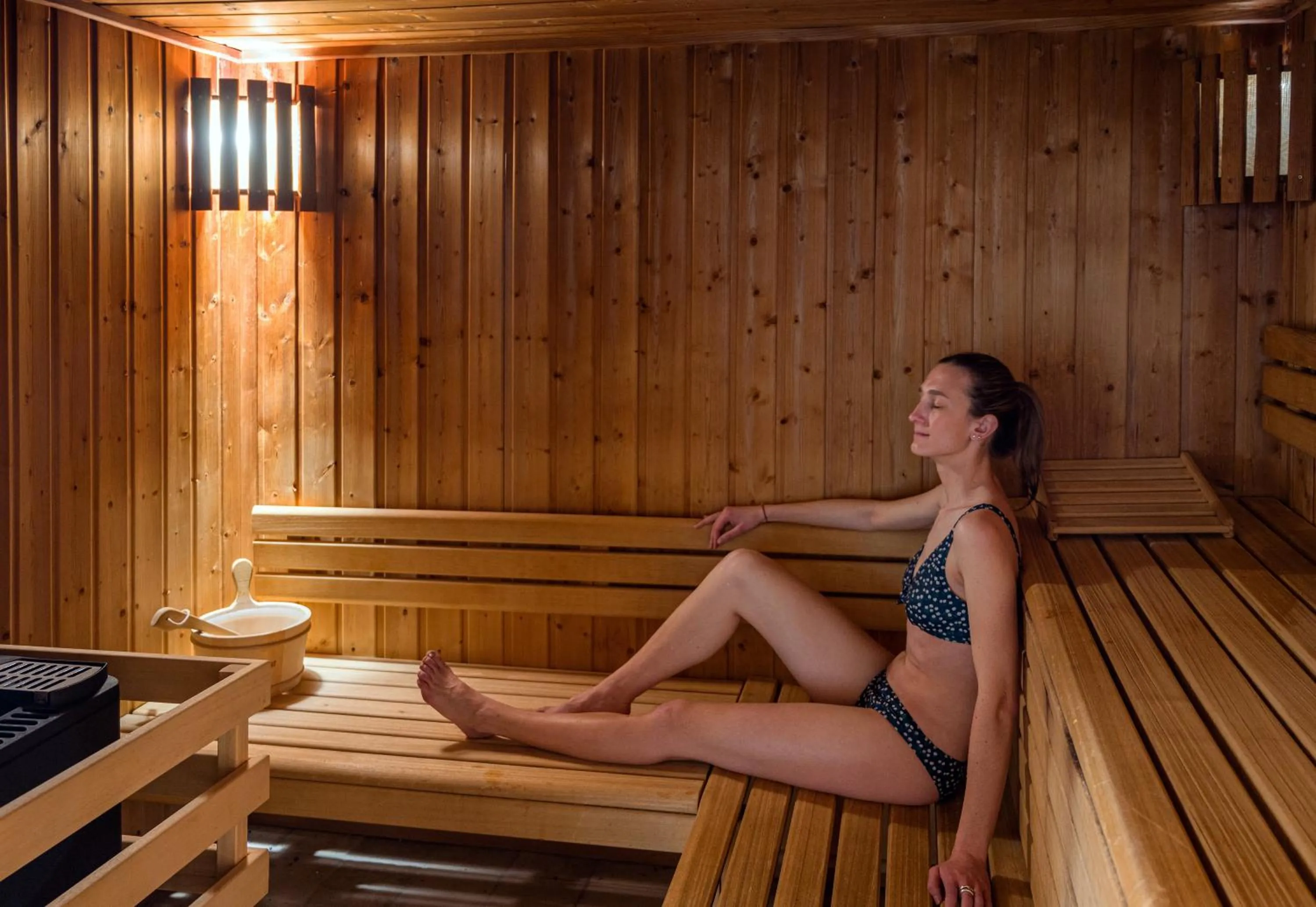 Sauna in Hôtel L'Aigle du Montana by Les Etincelles