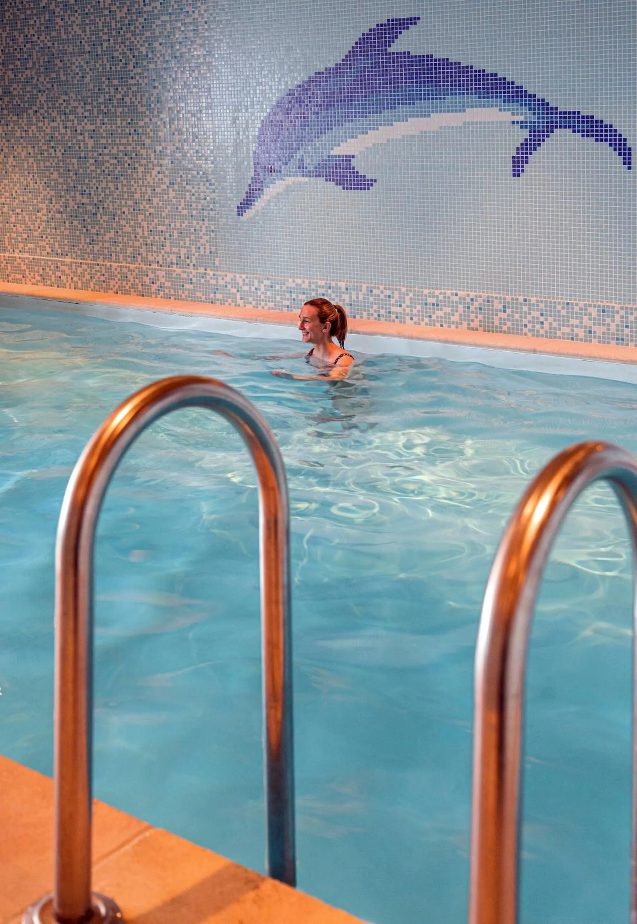 Swimming pool in Hôtel L'Aigle du Montana by Les Etincelles