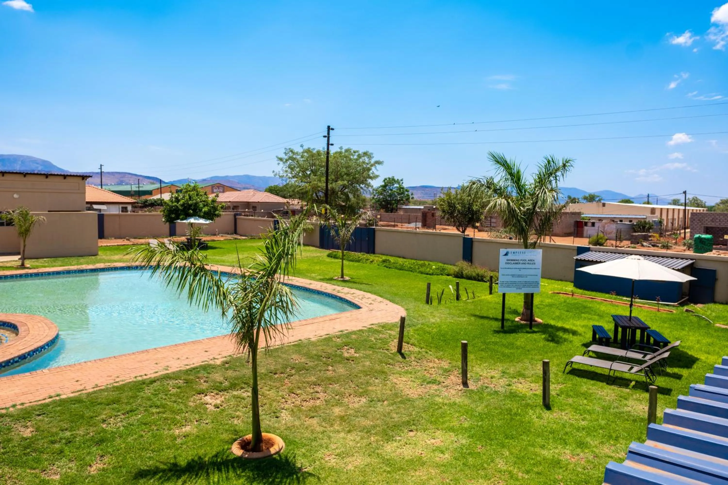 Pool view in Lempitse Lodge