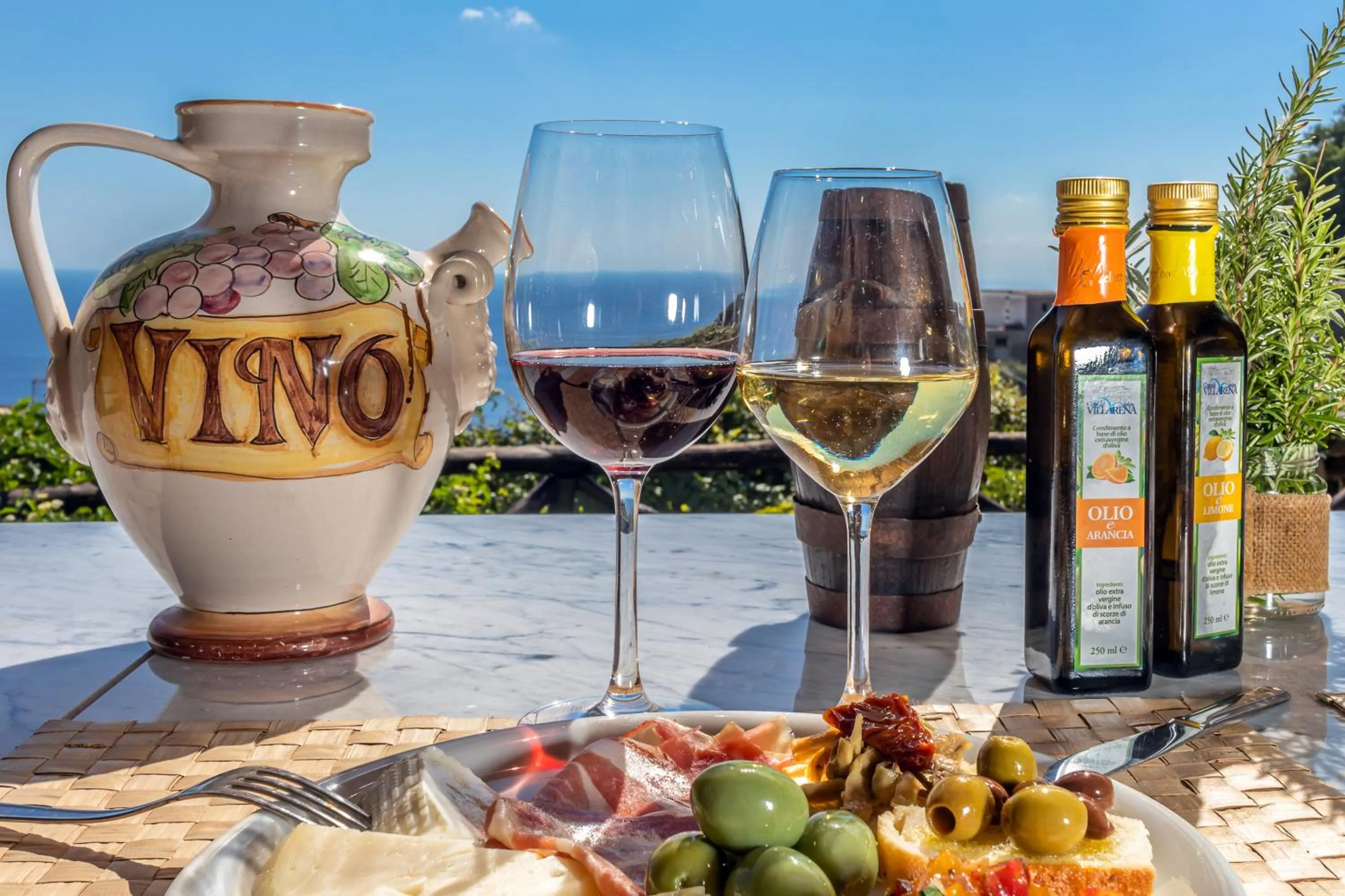 Food and drinks in Villarena Relais