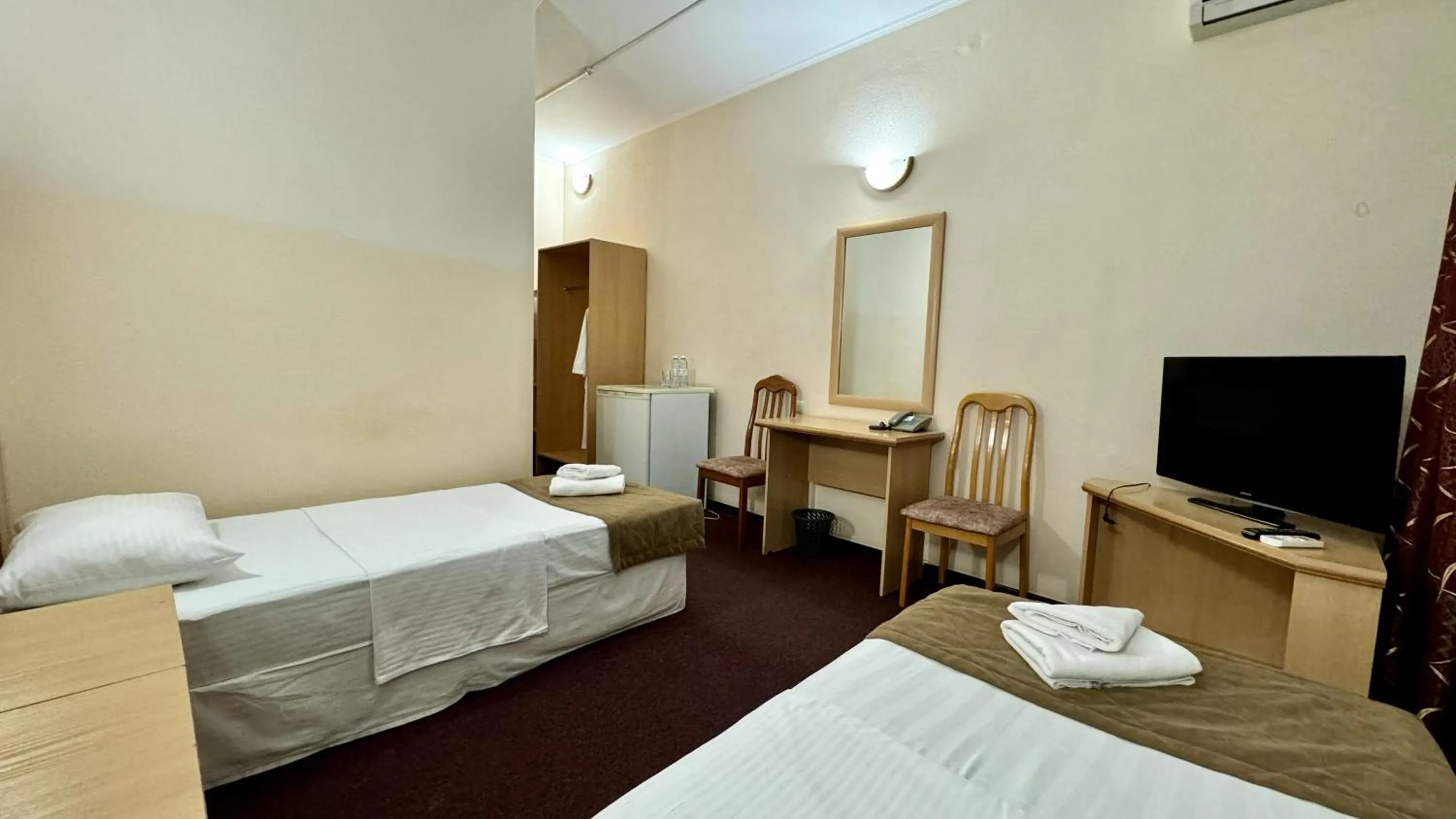 Bed in Hotel Zhambyl